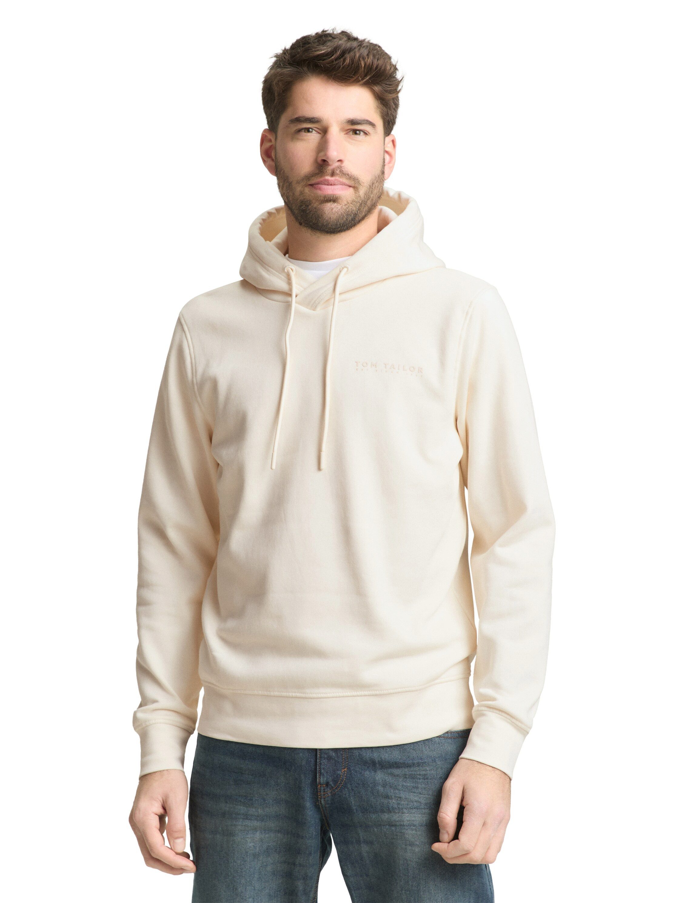 TOM TAILOR Hoodie mit Logo Stickerei