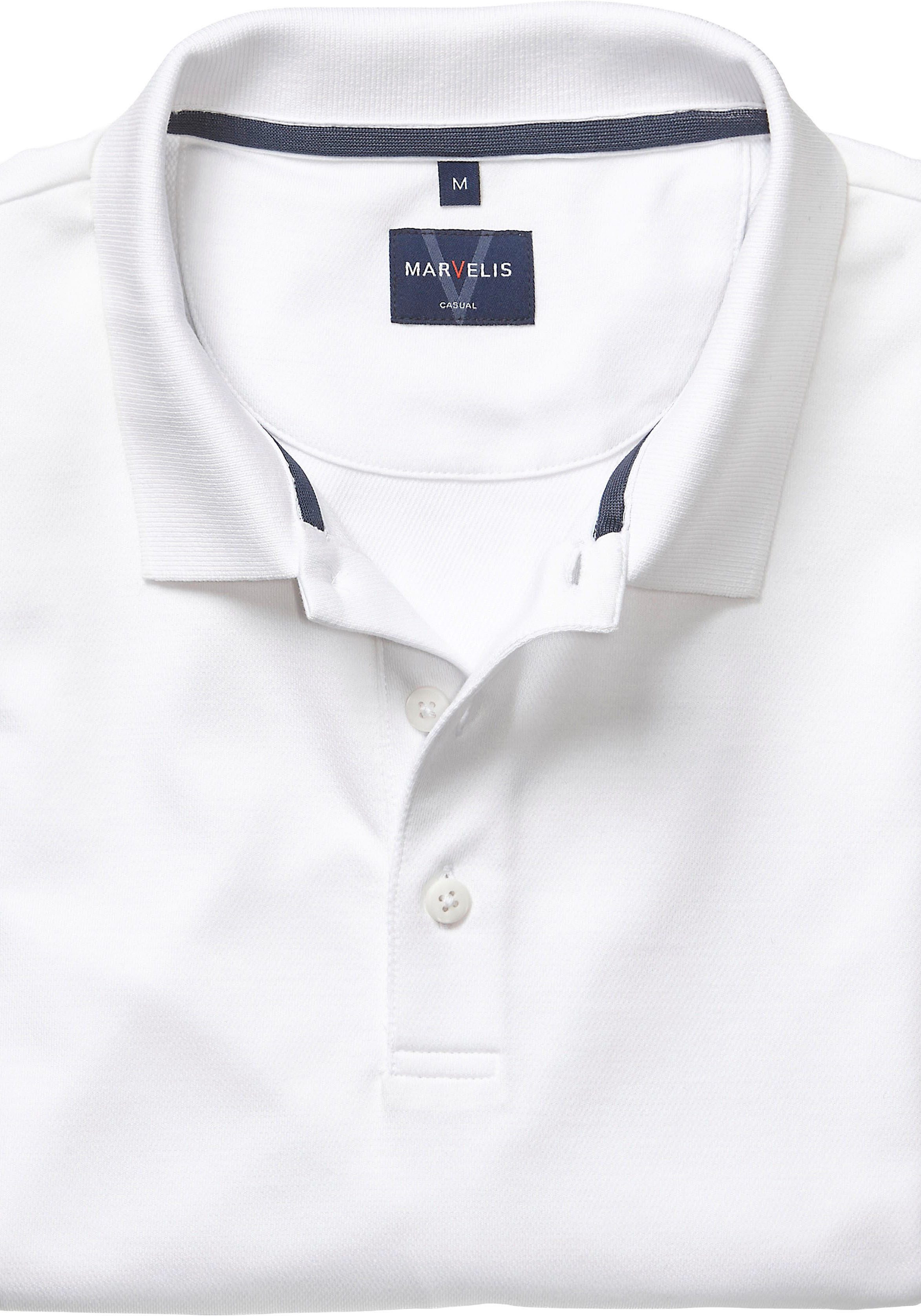 MARVELIS Langarm-Poloshirt