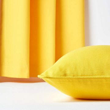Kissenbezüge Gelber Kissenbezug aus Baumwolle, 30 x 30 cm, Homescapes