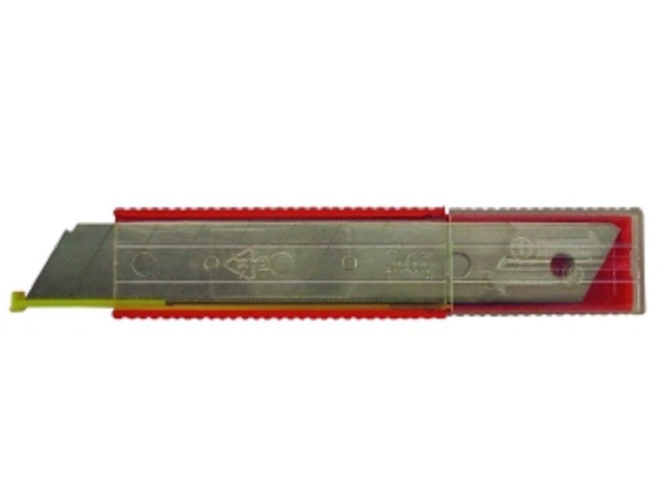 HaWe Cuttermesser HaWe Ersatz-Klinge für Cuttermesser breit, 18 mm, Klinge: 1,80 cm, Breite 18 mm, Länge 100 mm 8 Segmente = 1 Klingenstr.