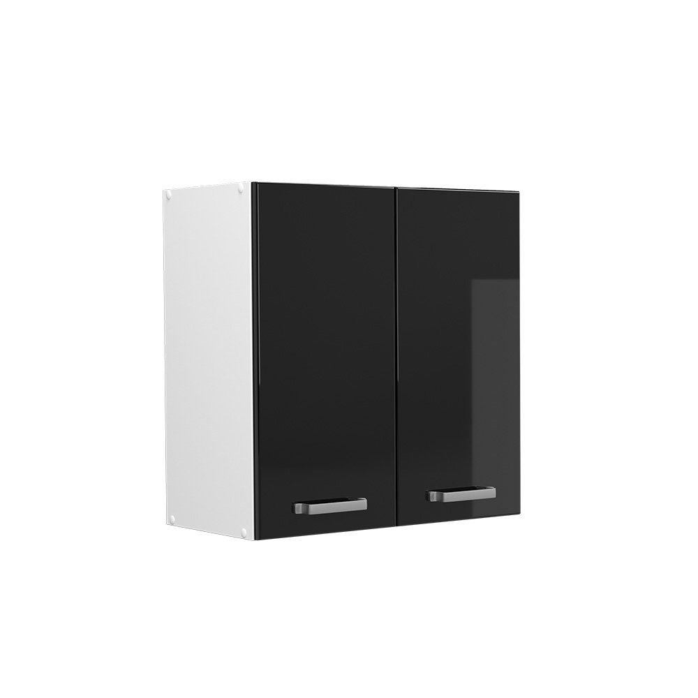 Vicco Hängeschrank R-Line, Schwarz Hochglanz/Weiß, 60 günstig online kaufen