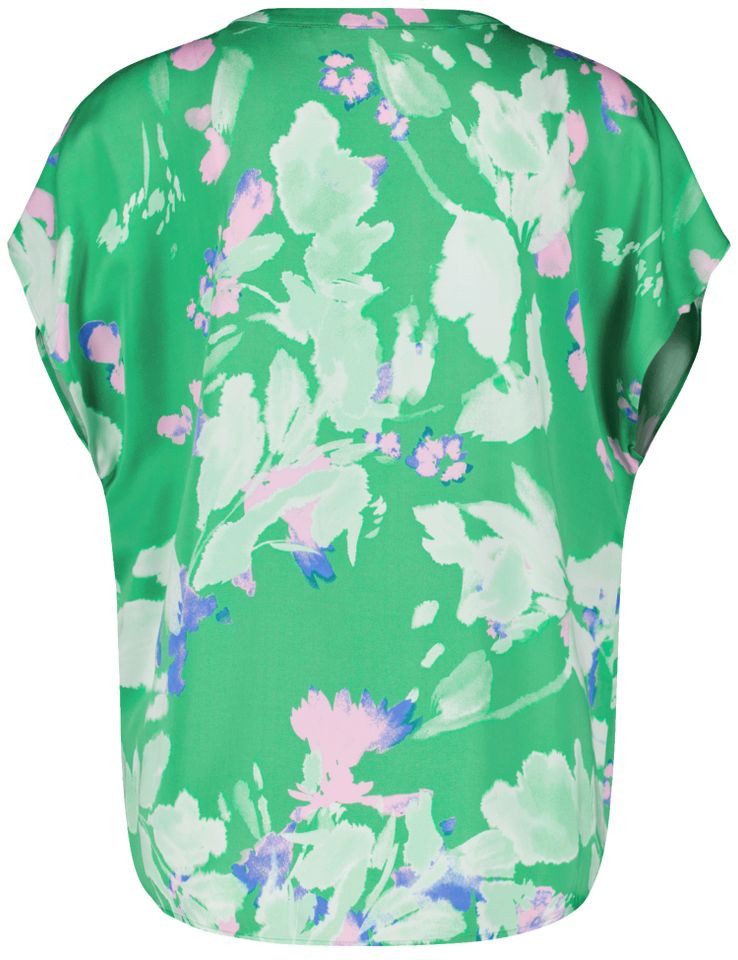 Taifun Kurzarmbluse - Kurzarmbluse mit Floral-Print günstig online kaufen