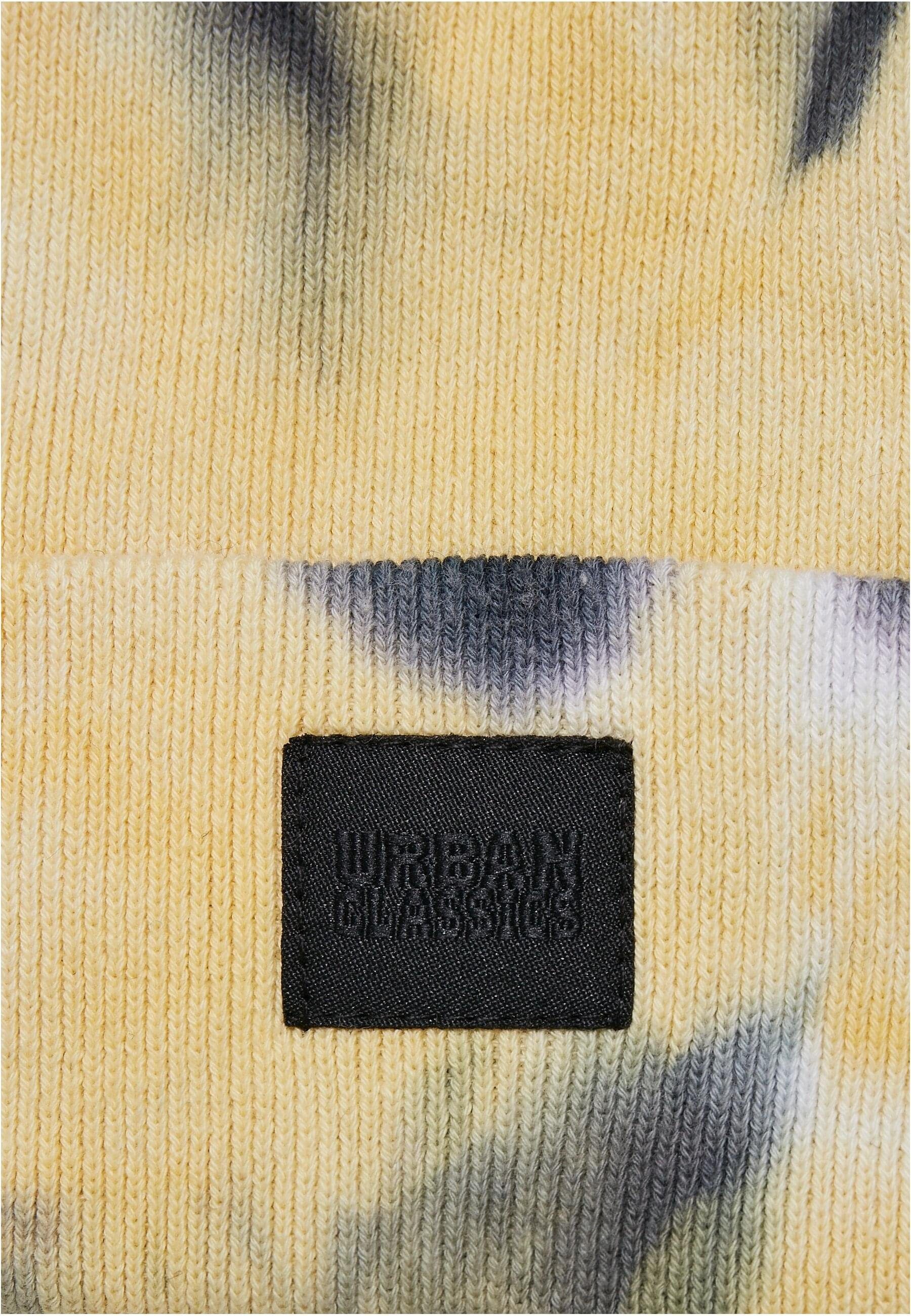 Beanie Unisex (1-St) URBAN yellow/black CLASSICS Kids Beanie Tie Dye