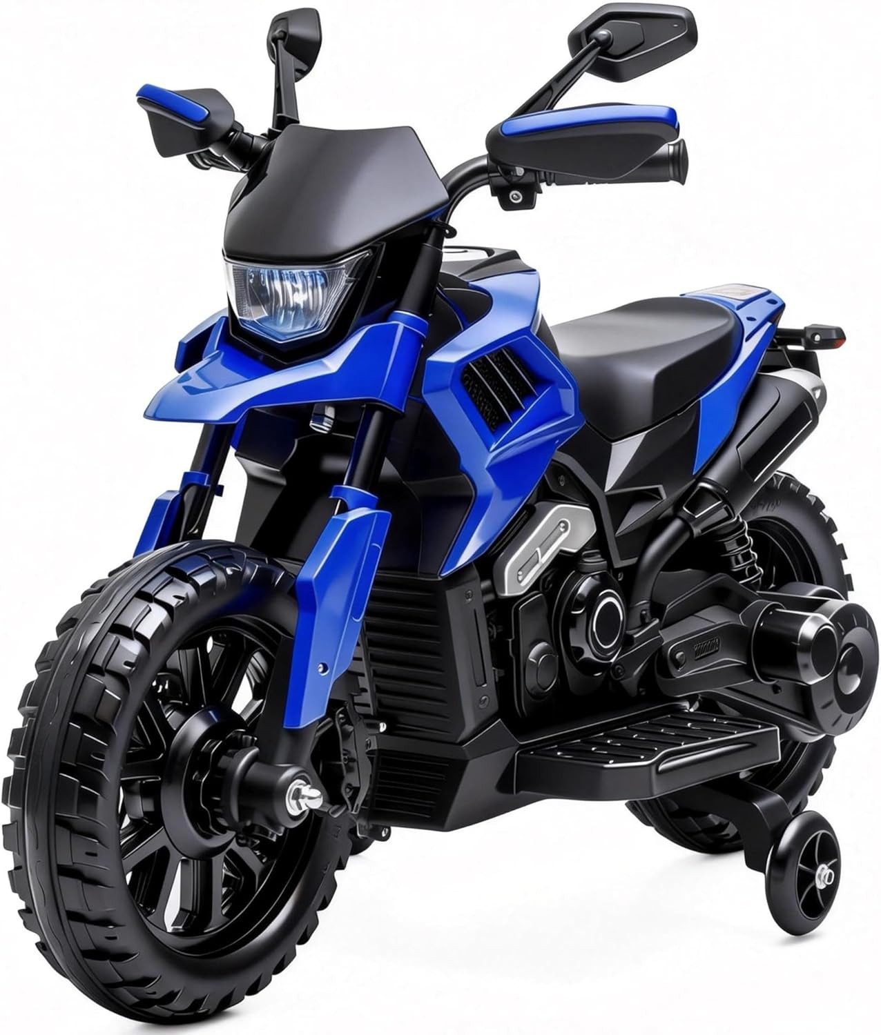 Elektro-Kindermotorrad für Kinder, 6 V, für 3-6 Jahre,stabiles Elektromotorrad mit Lernrollen