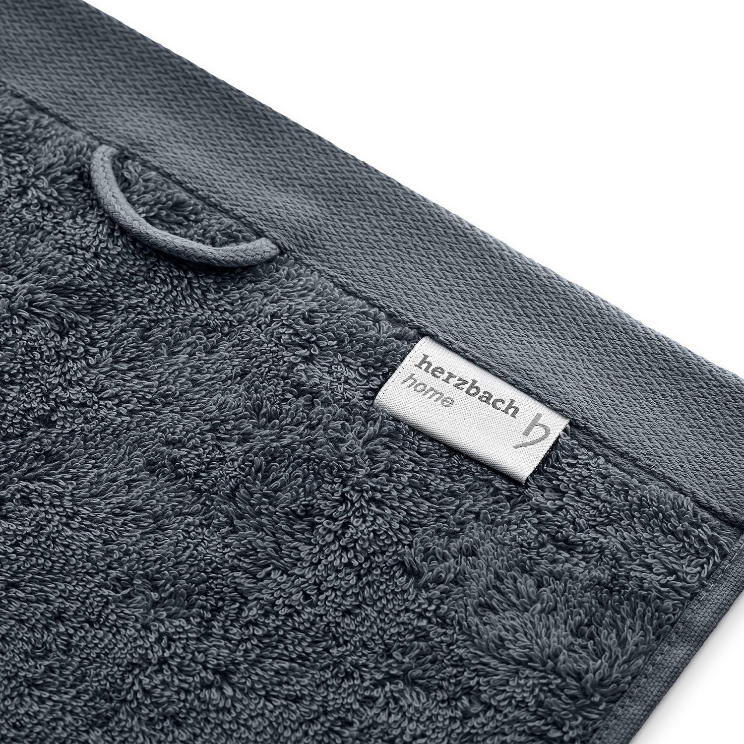herzbach home Gästehandtücher Pura 30x50 cm, (3-St), 550g/m², Premium-Qualität, 100% Baumwolle, einfarbig