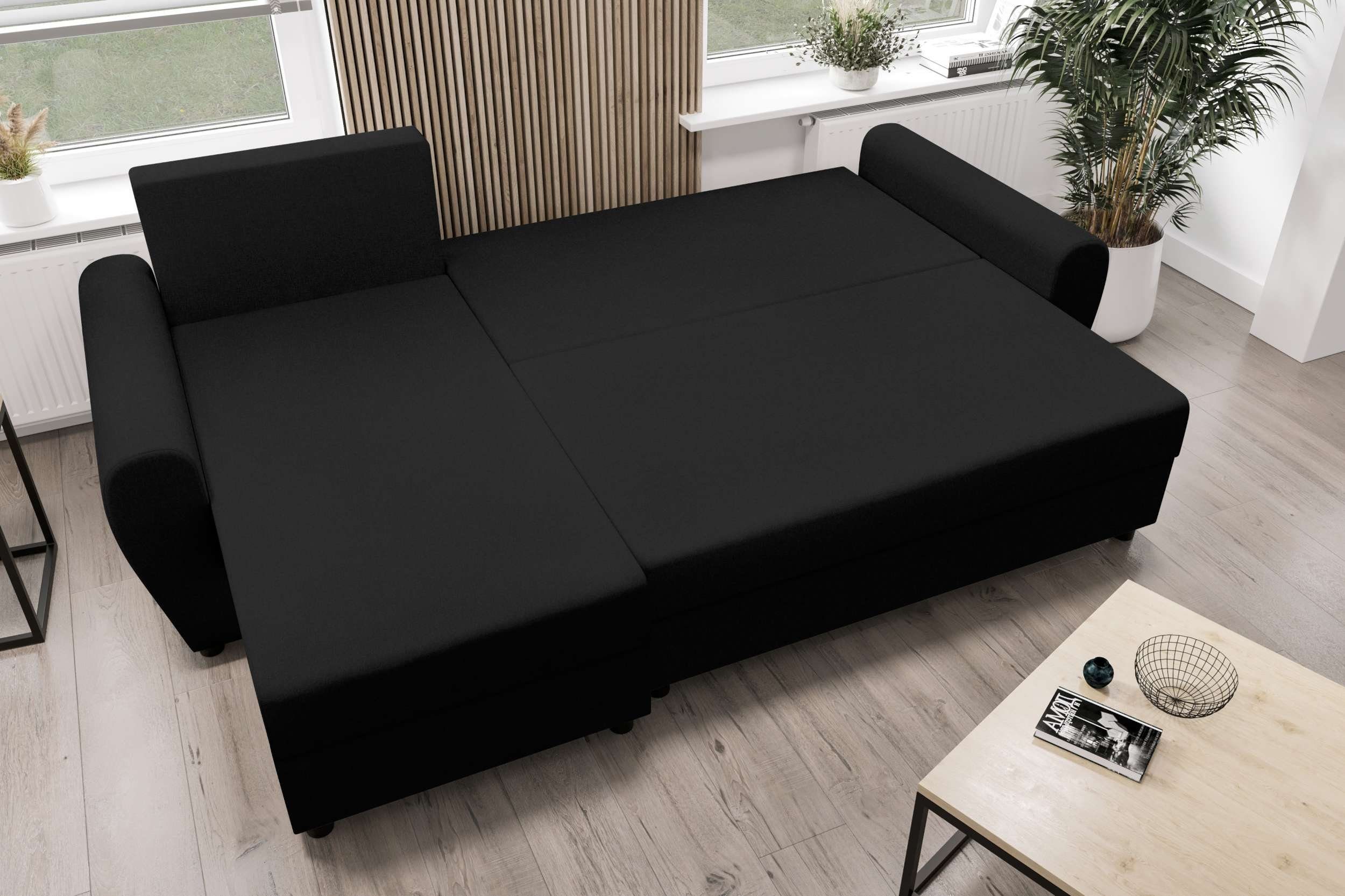 Stylefy Ecksofa Melina, Sofa, Sitzkomfort, mit Design Eckcouch, mit Modern Bettfunktion, L-Form, Bettkasten
