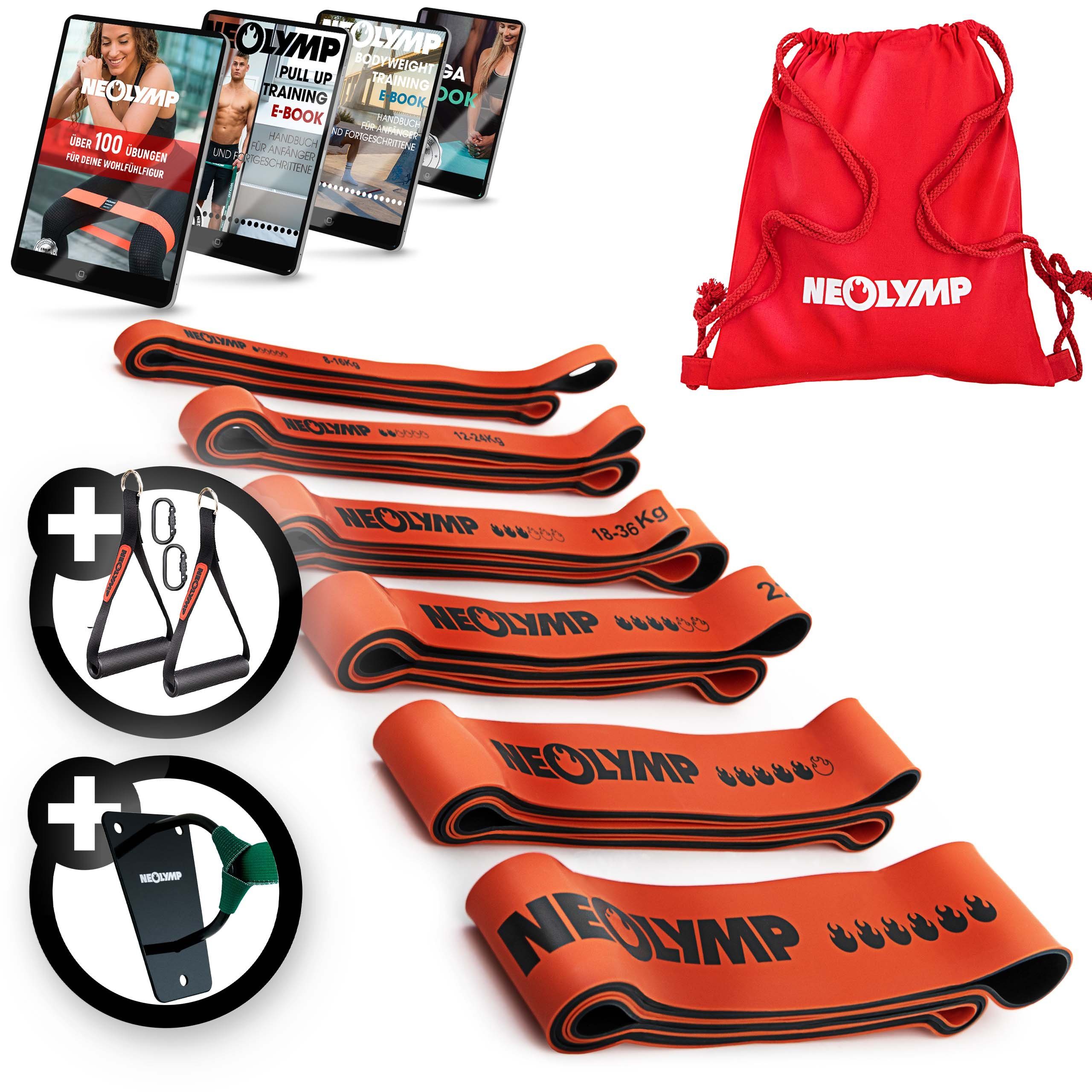 Trainingsbänder Resistance Bands - Gym Zubehör für Ganzkörpertraining - Klimmzug Band