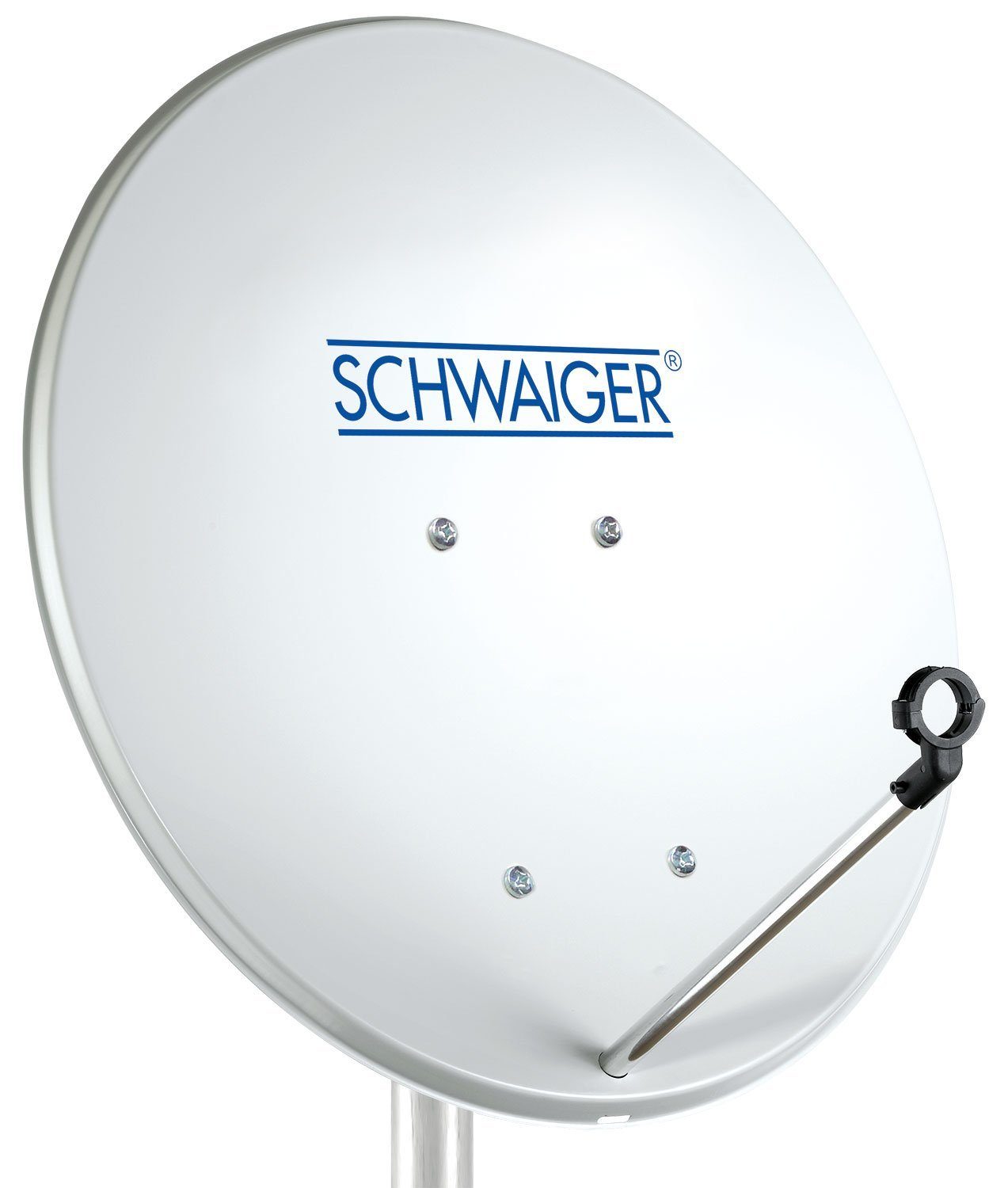 Schwaiger SPI440.0 Sat-Spiegel (42 cm, Stahl, hellgrau)