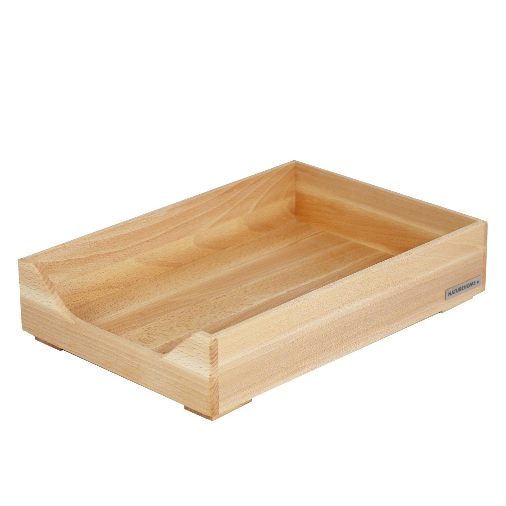 NATUREHOME Briefablage ECO Ablage Buche natur, 35 x 25 x 7 cm