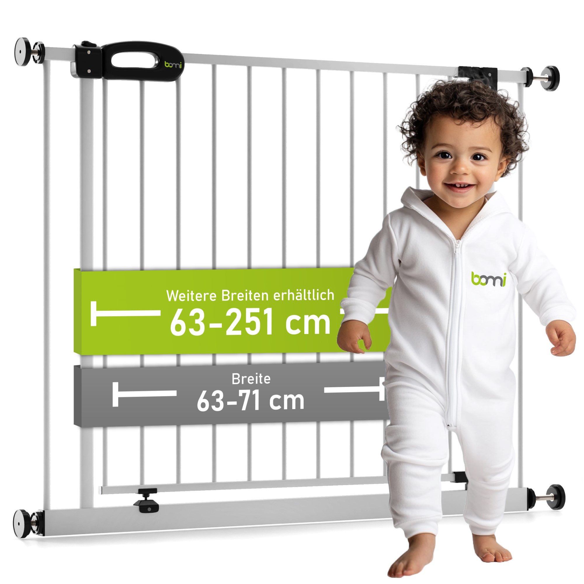 BOMI Türschutzgitter Treppenschutzgitter ohne Bohren, Absperrgitter Metall, günstig online kaufen