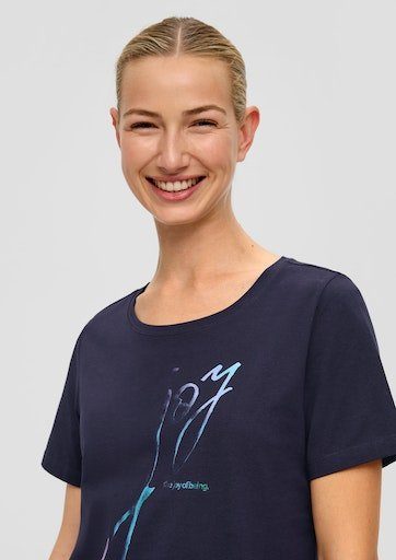 s.Oliver mit blue Aufschrift vorne T-Shirt