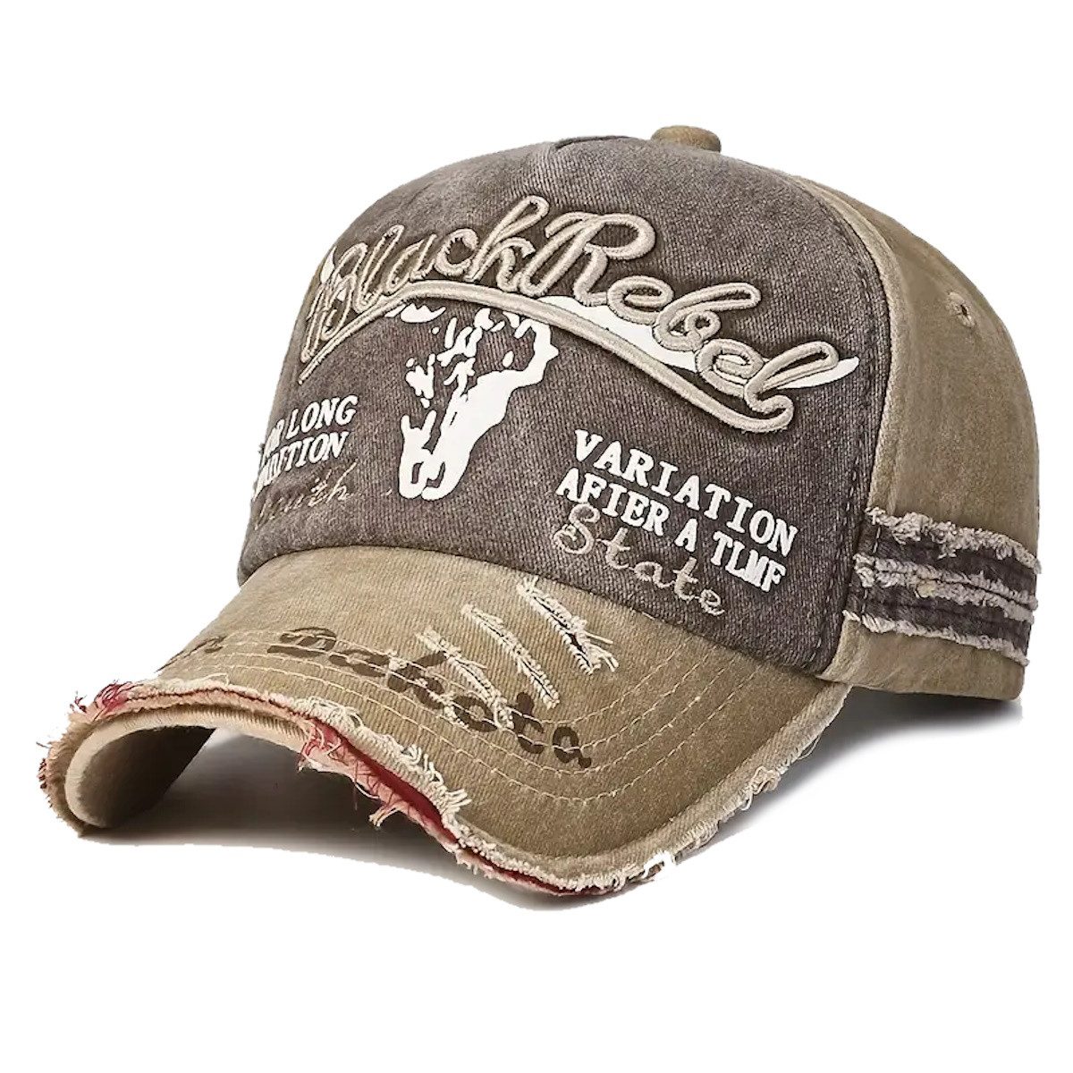 Sporty Baseball Cap Black Rebel Indian Dakota Western Baseballcap Vintage Cap vintage Look