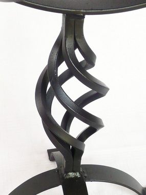 DanDiBo Gartenfigur Sonnenuhr Schwarz aus Metall Schmiedeeisen Wetterfest 70 cm Gartenuhr