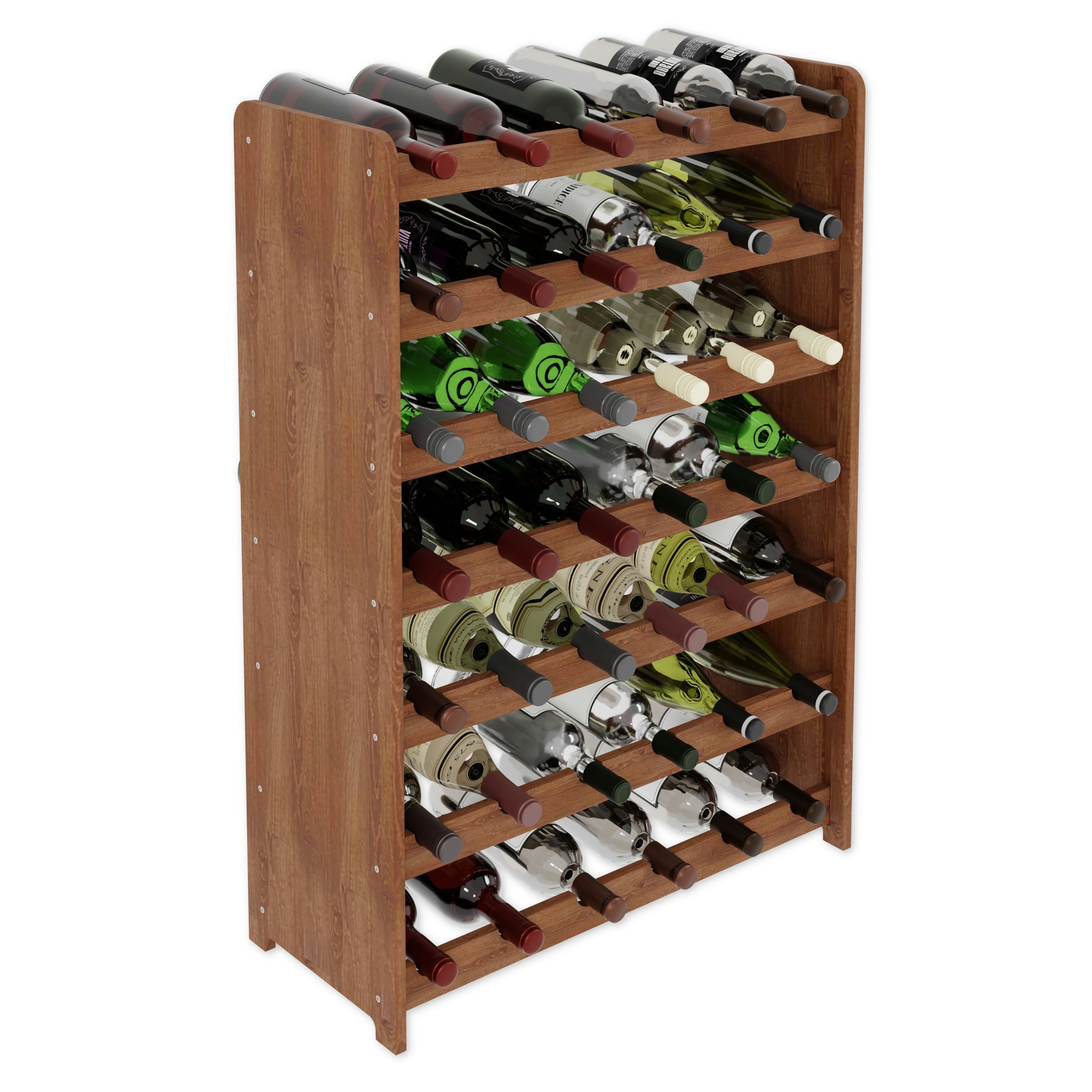 Weinregal Weinregal Weinregal Holz Flaschenregal für 42 Flaschen Lenmar