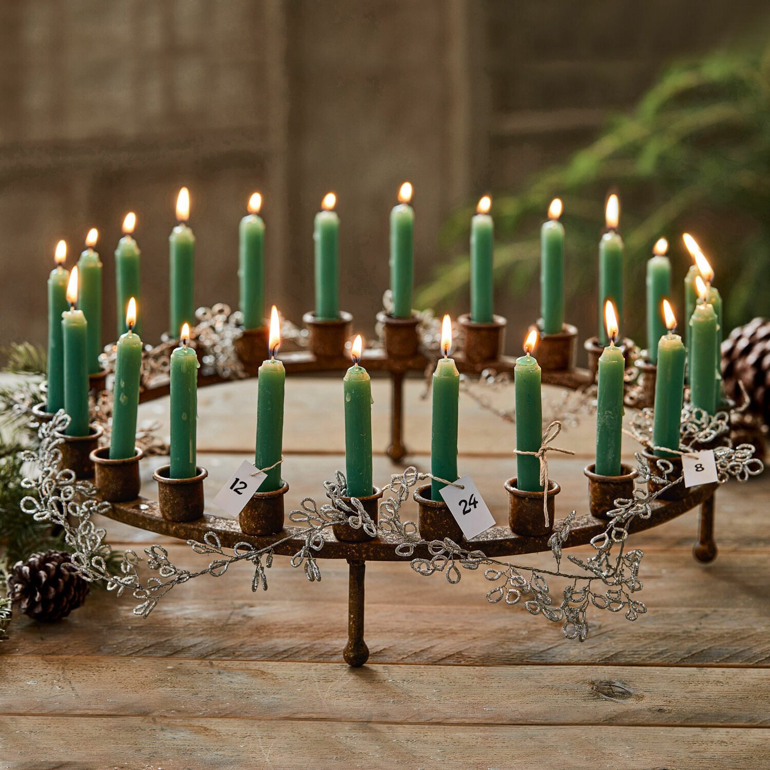 Kunstgirlande Girlande Maldon silber, Mirabeau, Höhe 80.0 cm