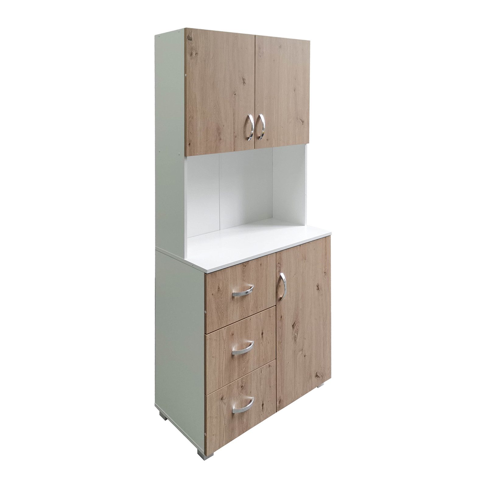 HTI-Living Küchenbuffet Küchenschrank Weiß Artisaneiche Blanca (Stück, 1-St., 1 Küchenschrank) Küchenbuffet