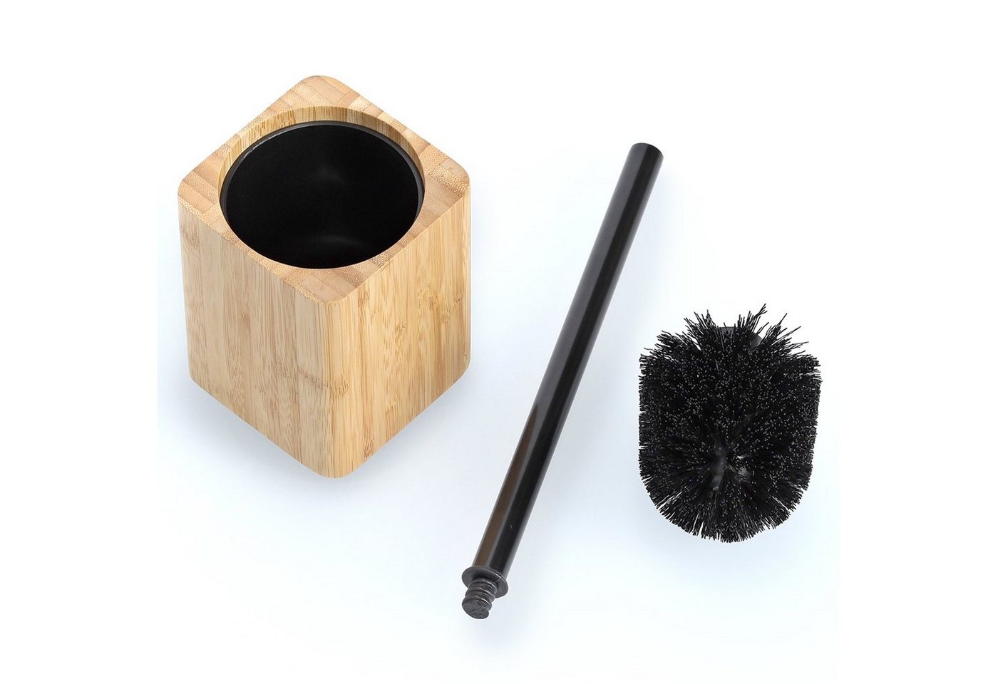 Thumbnail - HTI-Living WC-Reinigungsbürste WC- Bürstenhalter m. Bürste Bamboo/Kunststoff, Bad und Gäste WC, (Stück, 1-tlg., WC-Bürst...