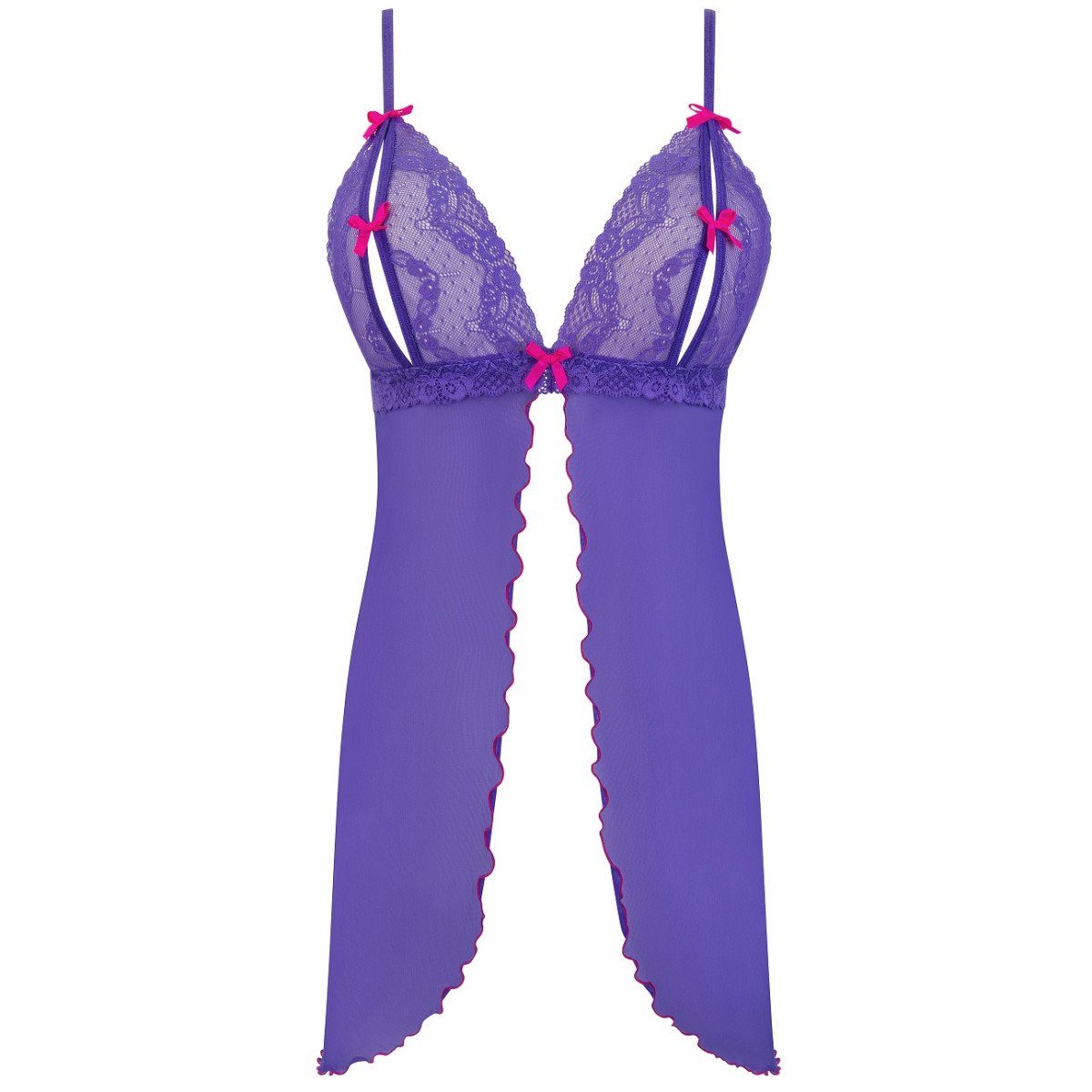 & Axami (L,M,S,XL) string babydoll - V-9689 Nachthemd purple