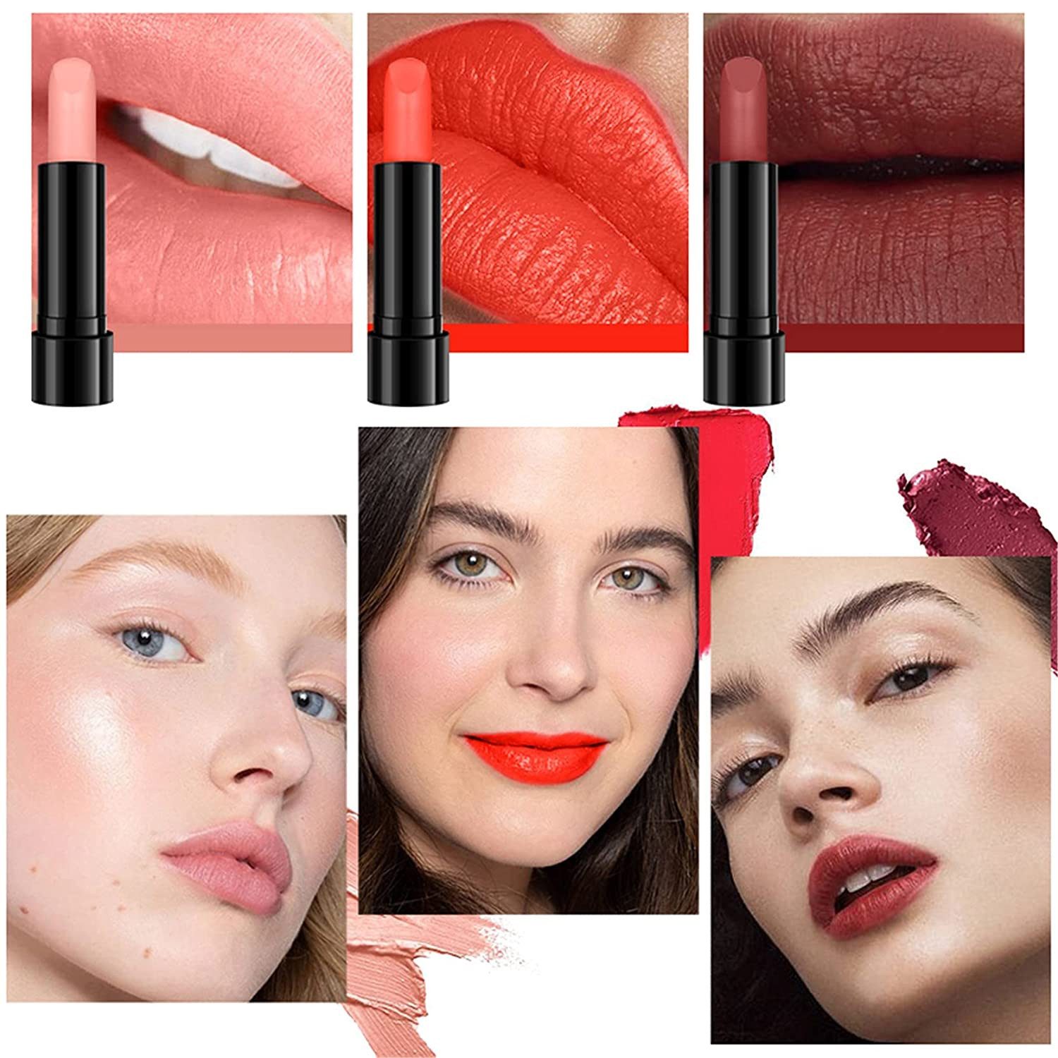 KINSI Make-up Set Make-up Set 34-teiliges, Einsteiger Schminkset Geschenkset, enthält Lippenstift, flüssige Foundation, Make-up-Palette, Pinsel