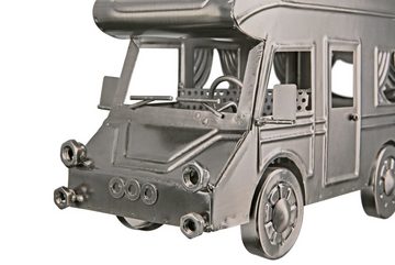 GILDE Weinflaschenhalter GILDE Flaschenhalter Wohnmobil - silber - H. 18,5cm x B. 30,5cm