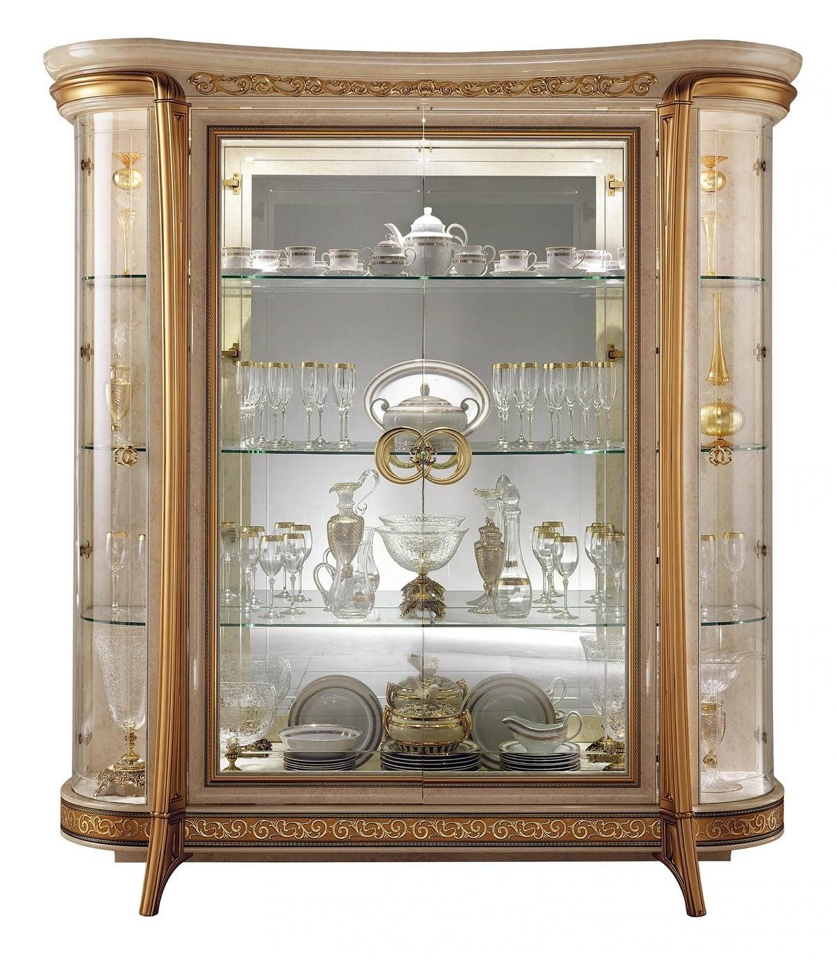 JVmoebel Vitrine Moderner Holzschrank für das Wohnzimmer im italienischen Stil Made in Europa