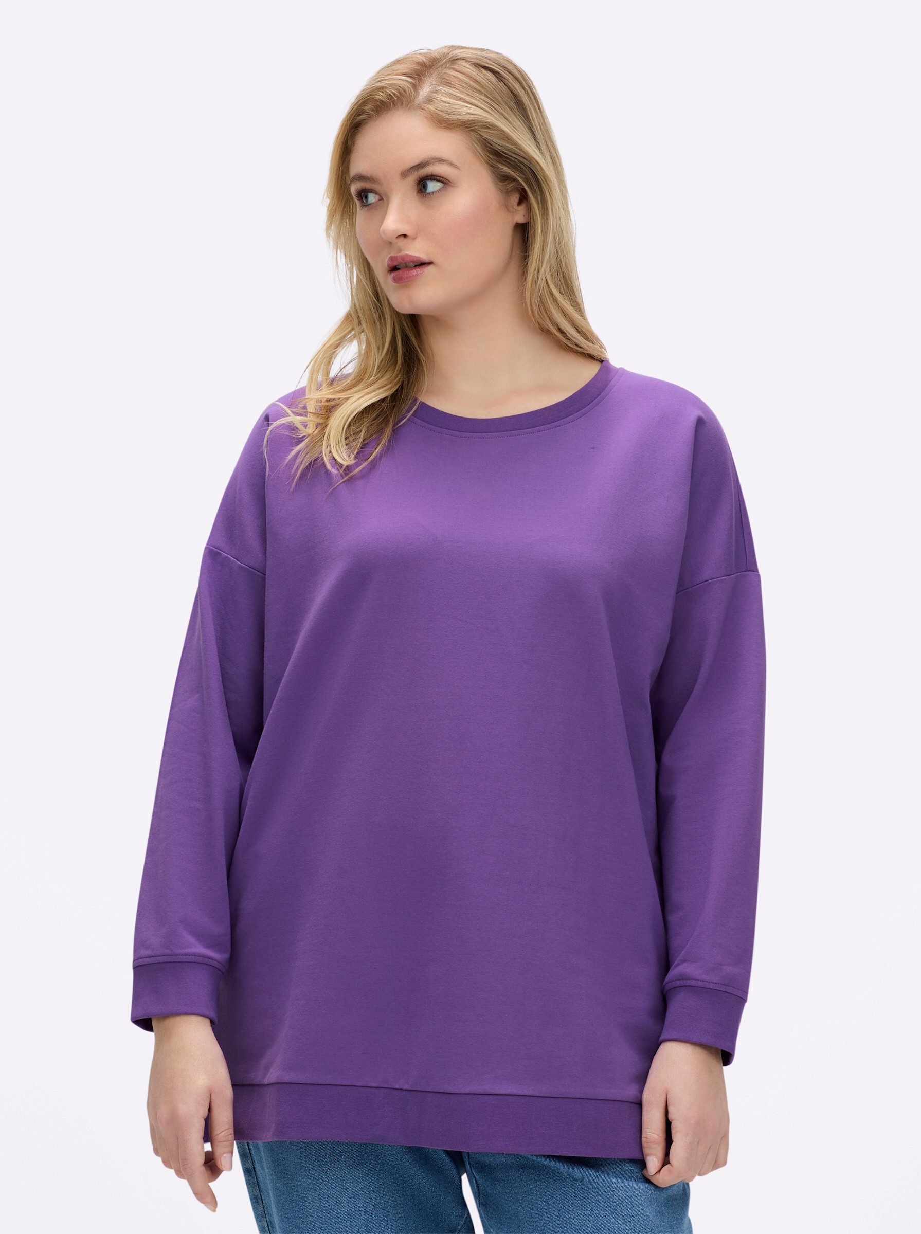Sheego Sweater Longsweatshirt günstig online kaufen