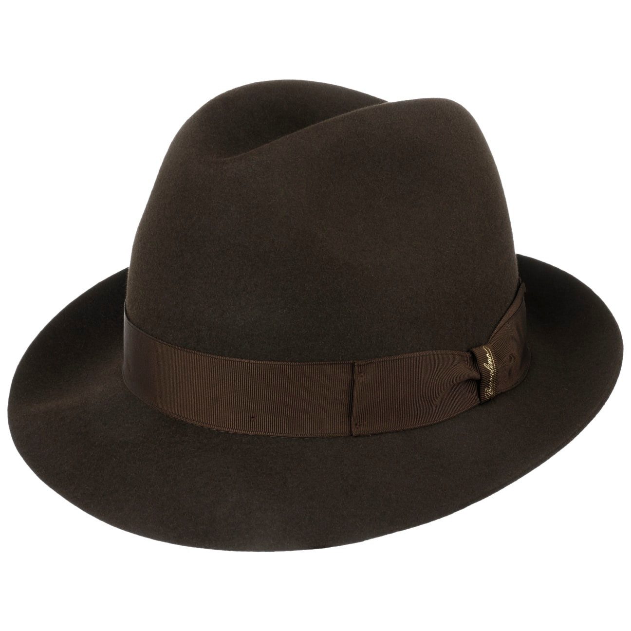 Borsalino Filzhut (1-St) Bogarthut mit Ripsband, Made in Italy