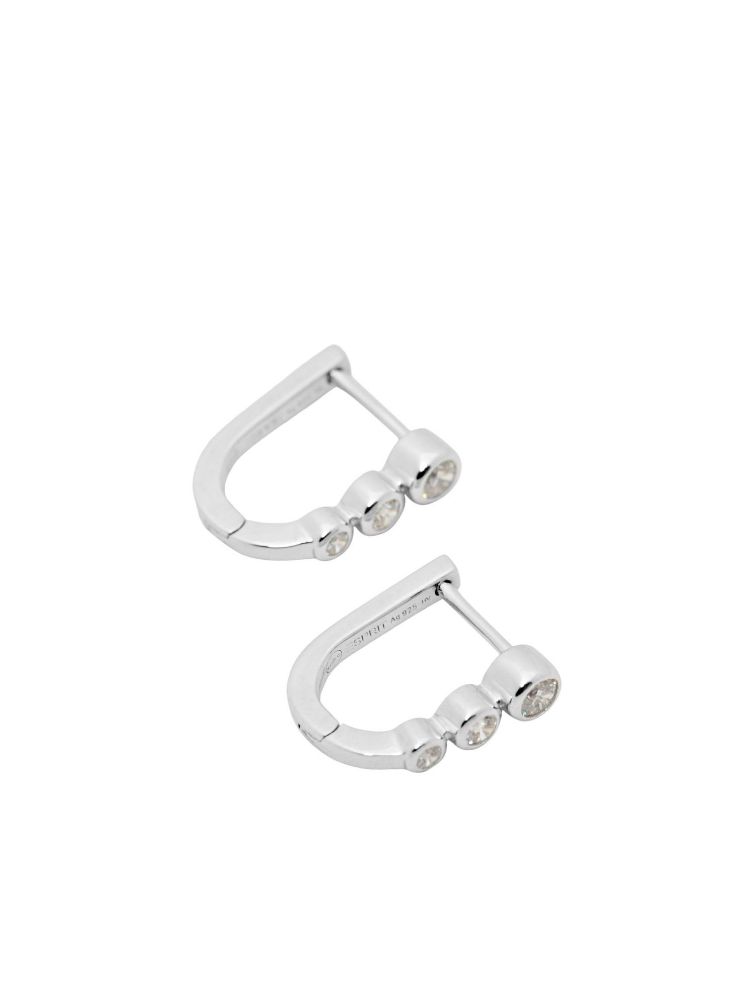 Esprit Paar Creolen Mini-Ohrringe aus Sterlingsilber mit Zirkonia