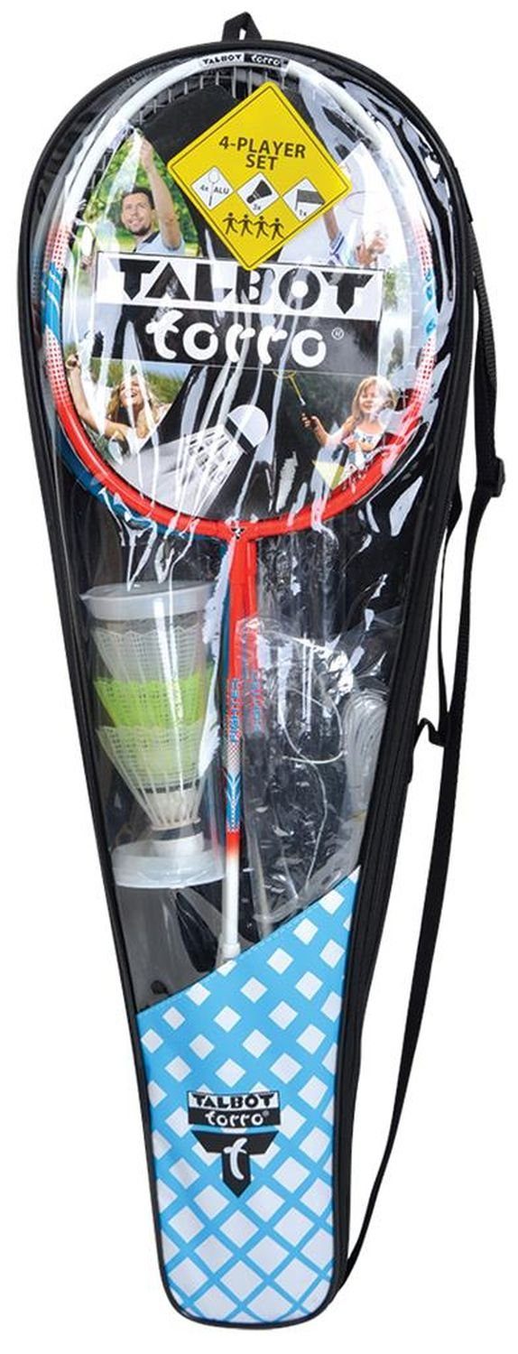 Talbot-Torro Badmintonschläger Premium Badminton 4-Fighter Set