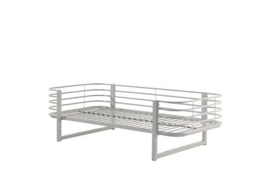 möbelando Einzelbett OSCAR, aus Metall in Weiß. Abmessungen (BxHxT) 206x62,5x99 cm