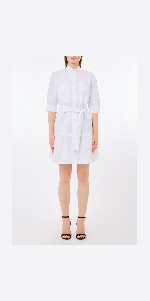 Liu Jo Minikleid – Hemdblusenkleid aus Baumwollpopeline – Kurzes Kleid