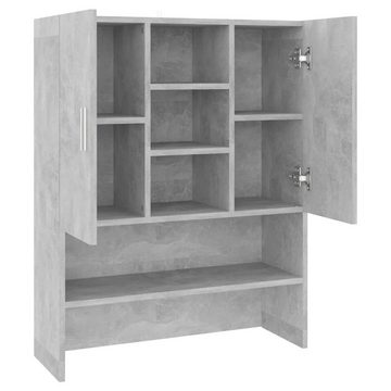 vidaXL Waschmaschinenumbauschrank Waschmaschinenschrank Betongrau 70,5x25,5x90 cm