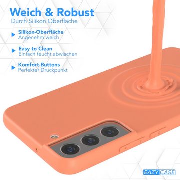 EAZY CASE Handyhülle TPU Hülle für Samsung Galaxy S22 5G 6,1 Zoll, Schutzhülle mit Kameraschutz telefonhülle elastisch bumper tpu Orange