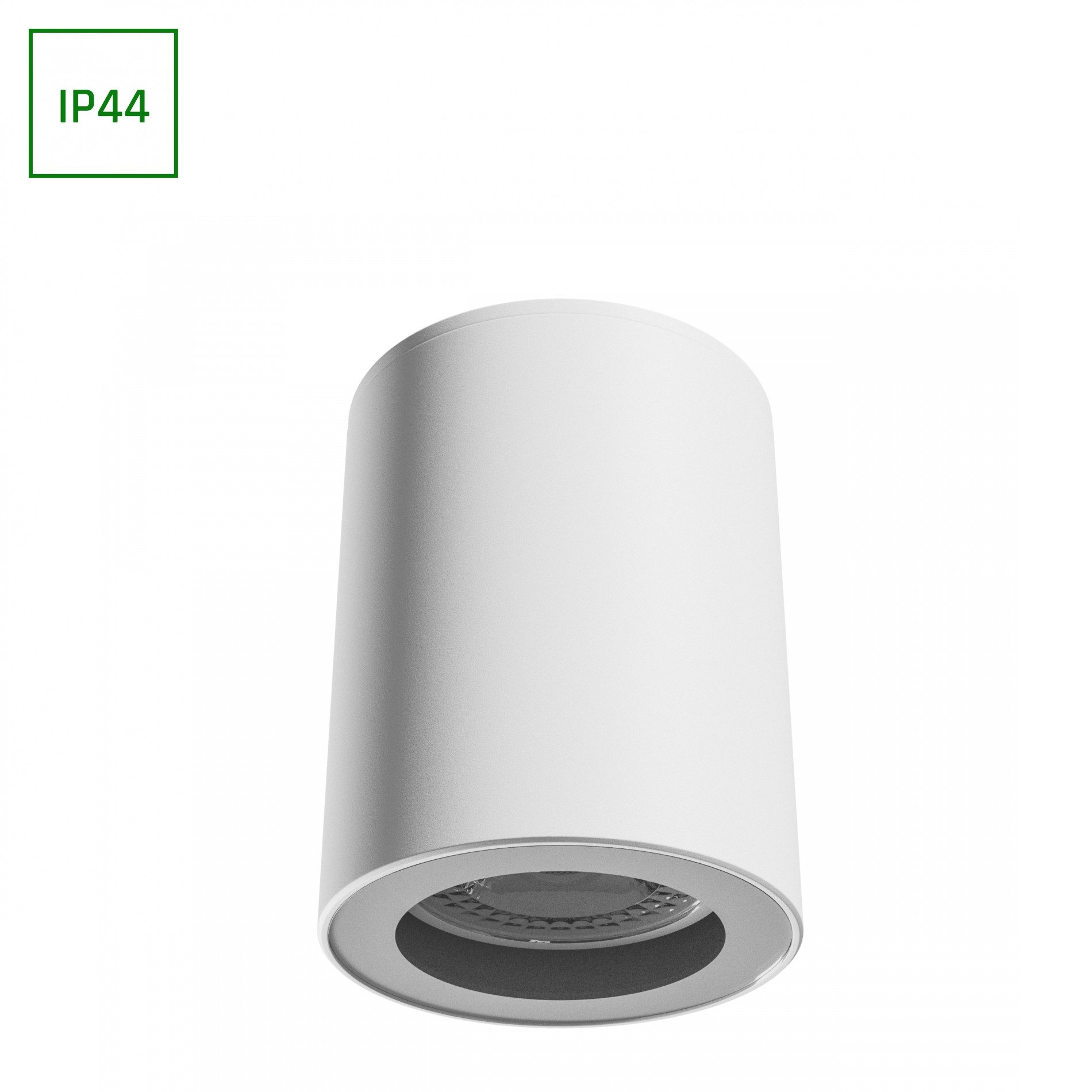 Spectrum Aufbauleuchte LED GU10 Aufbauleuchte max. 10W Deckenleuchte 250V IP44 downlight rund, Leuchtmittel nicht enthalten, IP44