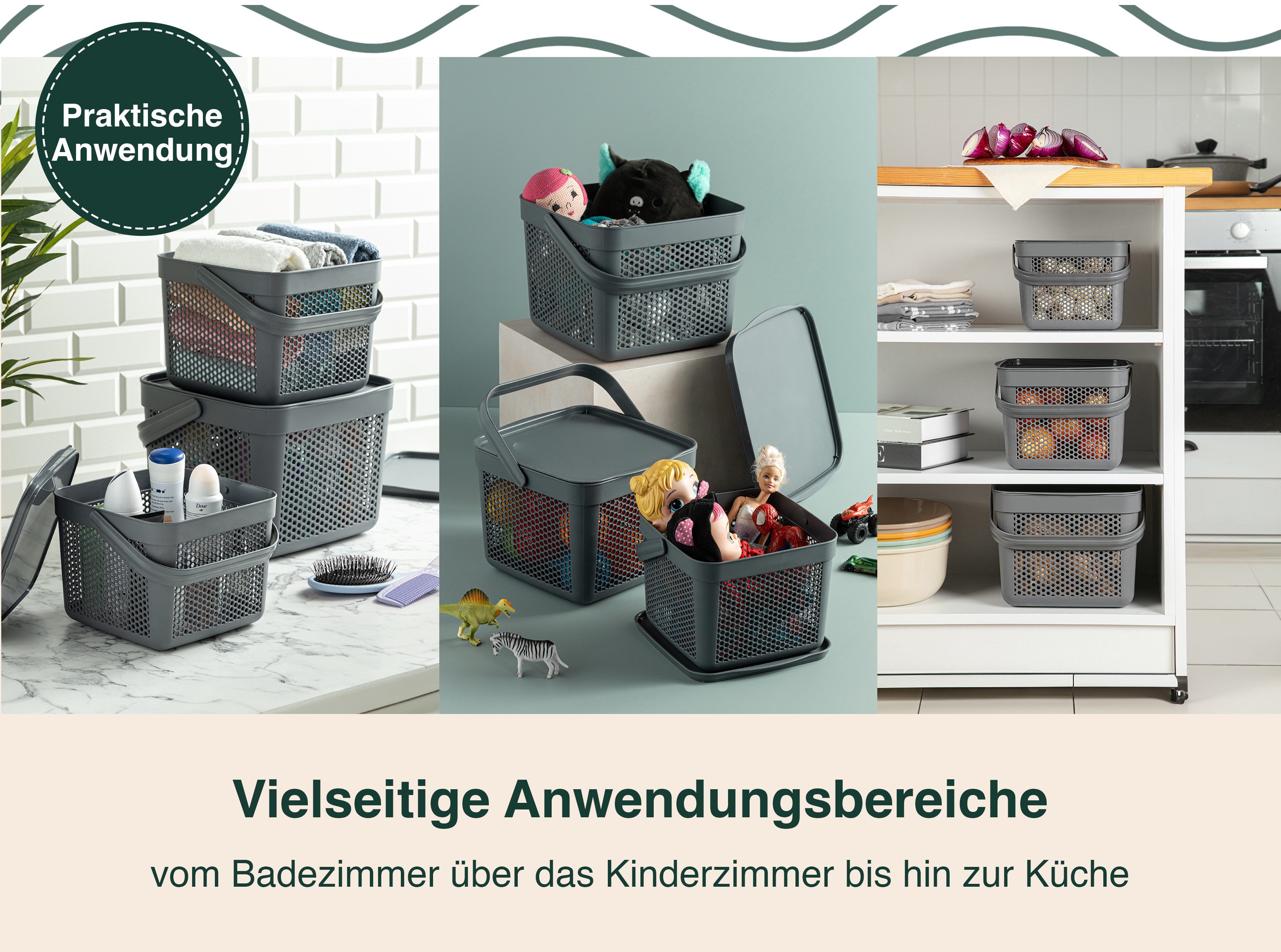 uandu home Vorratsdose Kartoffel Aufbewahrungsbox Küche, Zwiebeln, Knoblauch Aufbewahrung, (Korb für Spielzeug, Wäschekorb, Regal Korb, Aufbewahrungskorb für Bad, Vorratskorb, Küchen Aufbewahrung & Organizer)