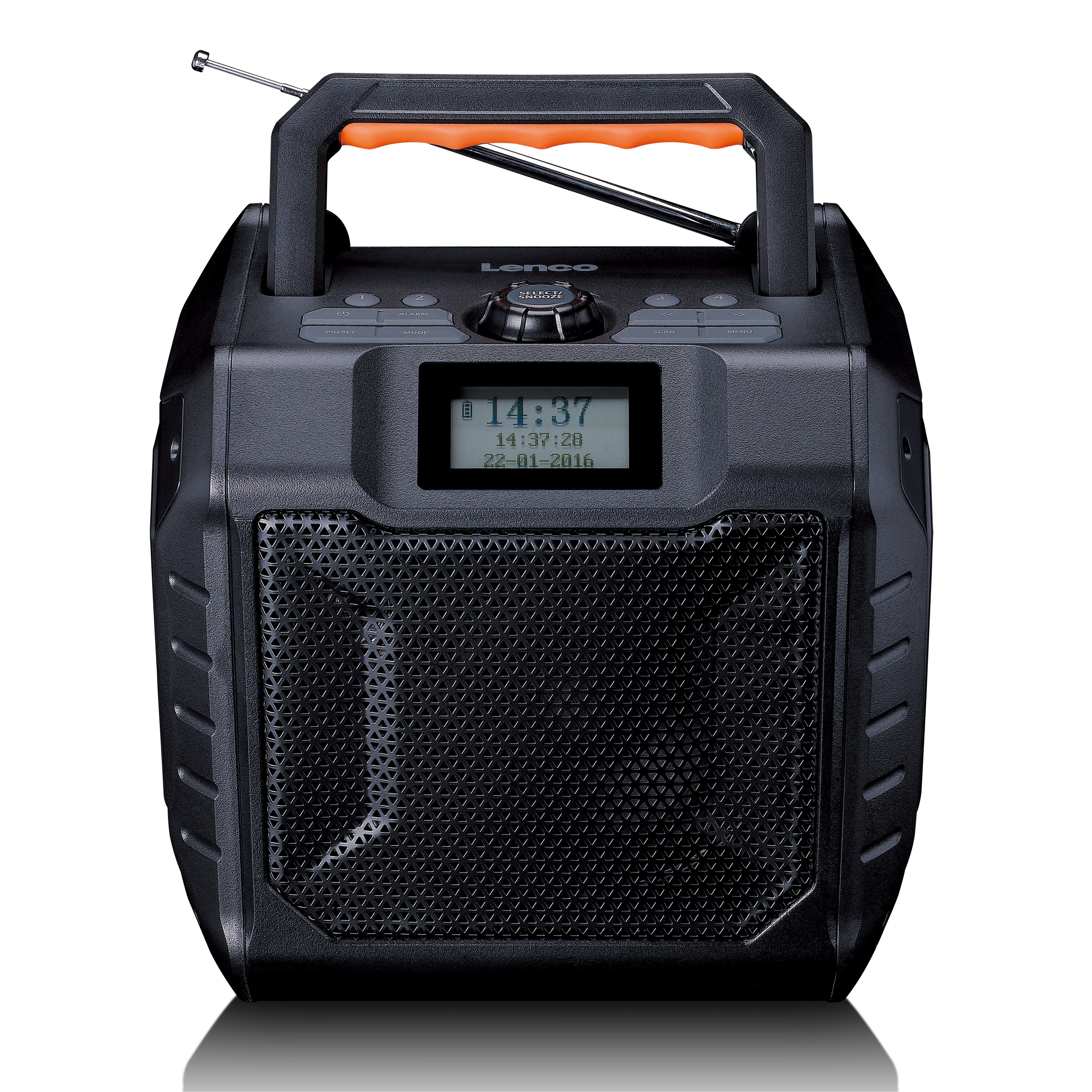 Lenco ODR-160GY Radio (DAB+ Radio,Baufunk, DAB+/FM, Bluetooth 5.2, Powerbank-Funktion für flexible Nutzung)