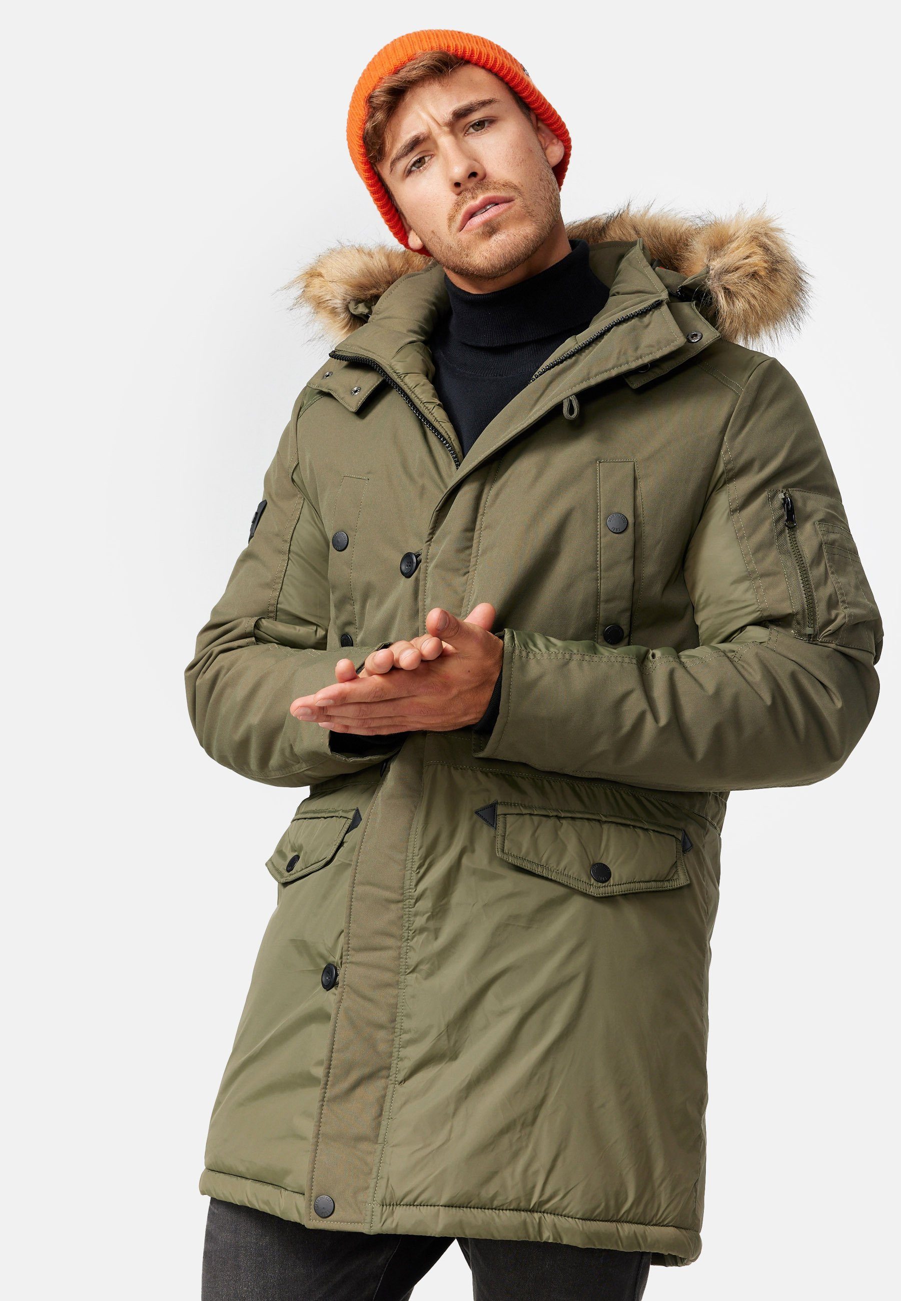 Indicode Parka Herren Jarl Herrenparka Herrenjacke