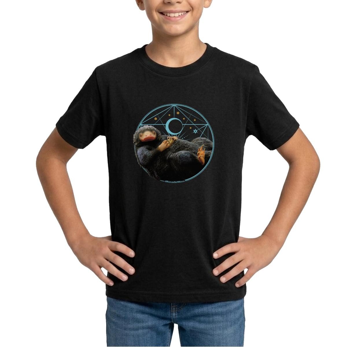 T-Shirt Phantastische Tierwesen Niffler mit Münze Geschenk Teenager T-Shirt