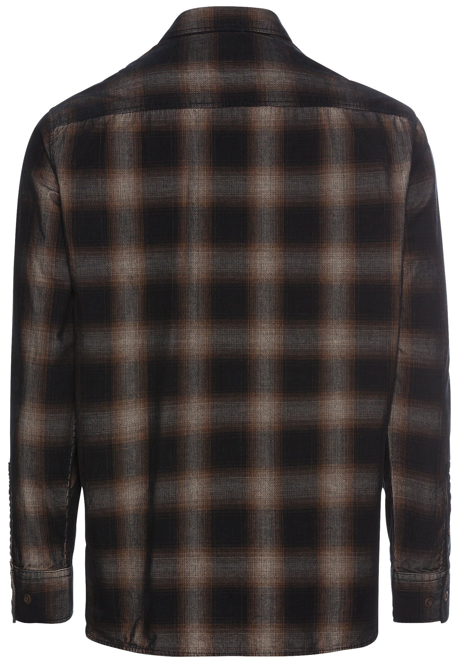 camel active Langarmhemd Langarm Hemd aus reiner Baumwolle günstig online kaufen