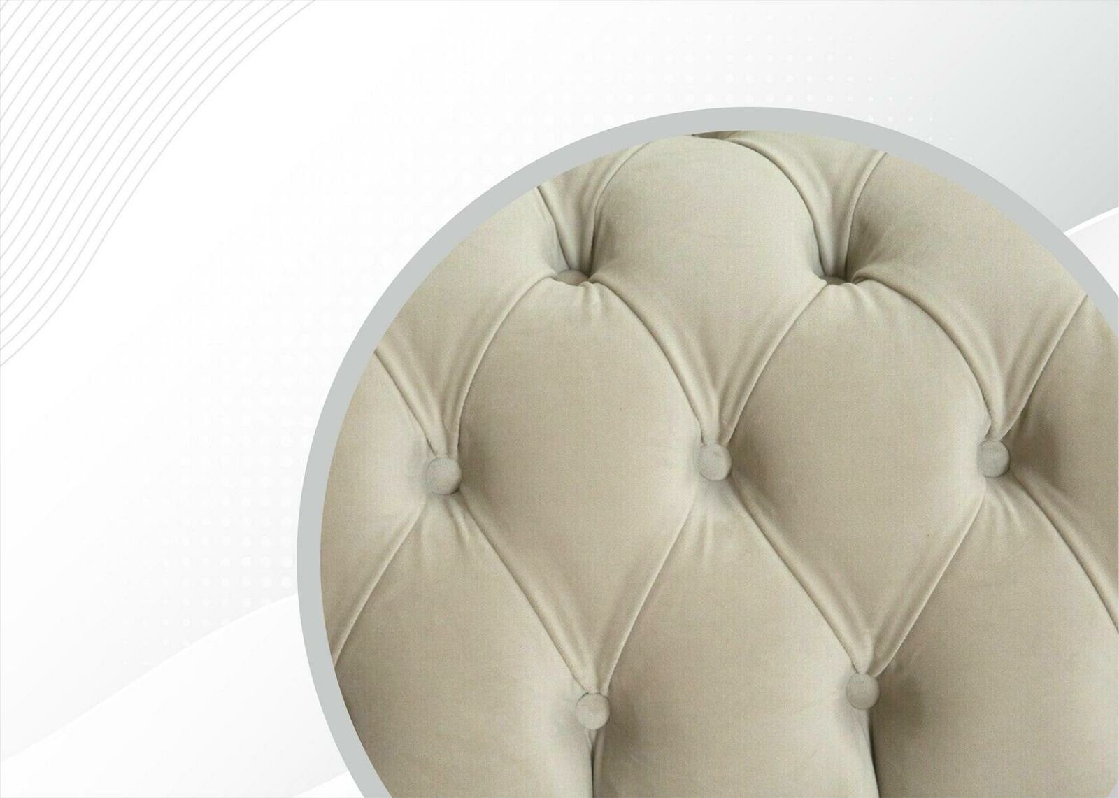 JVmoebel Chesterfield Couchen Klassische Textil Sofas Couch Neu Sofa Polster Möbel Leder Chesterfield-Sofa,