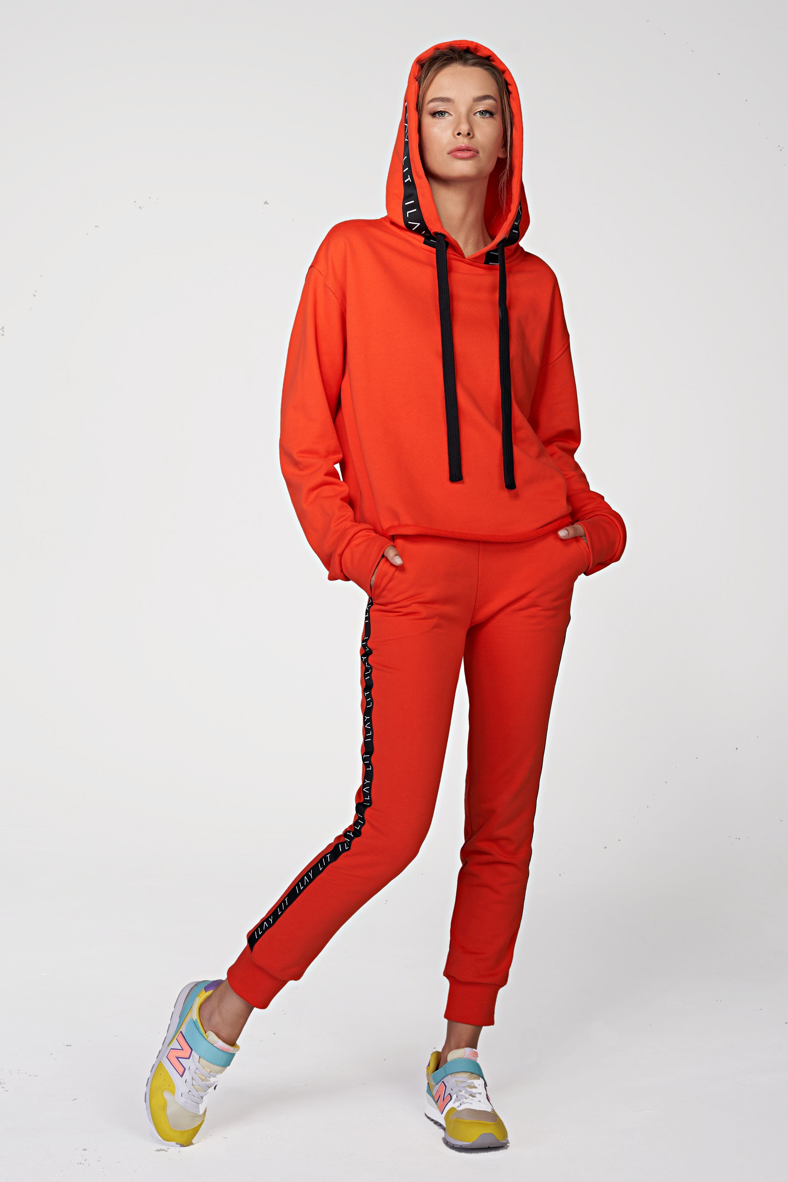 ILAY Lit Hoodie Oversized Holy Hoodie Coral