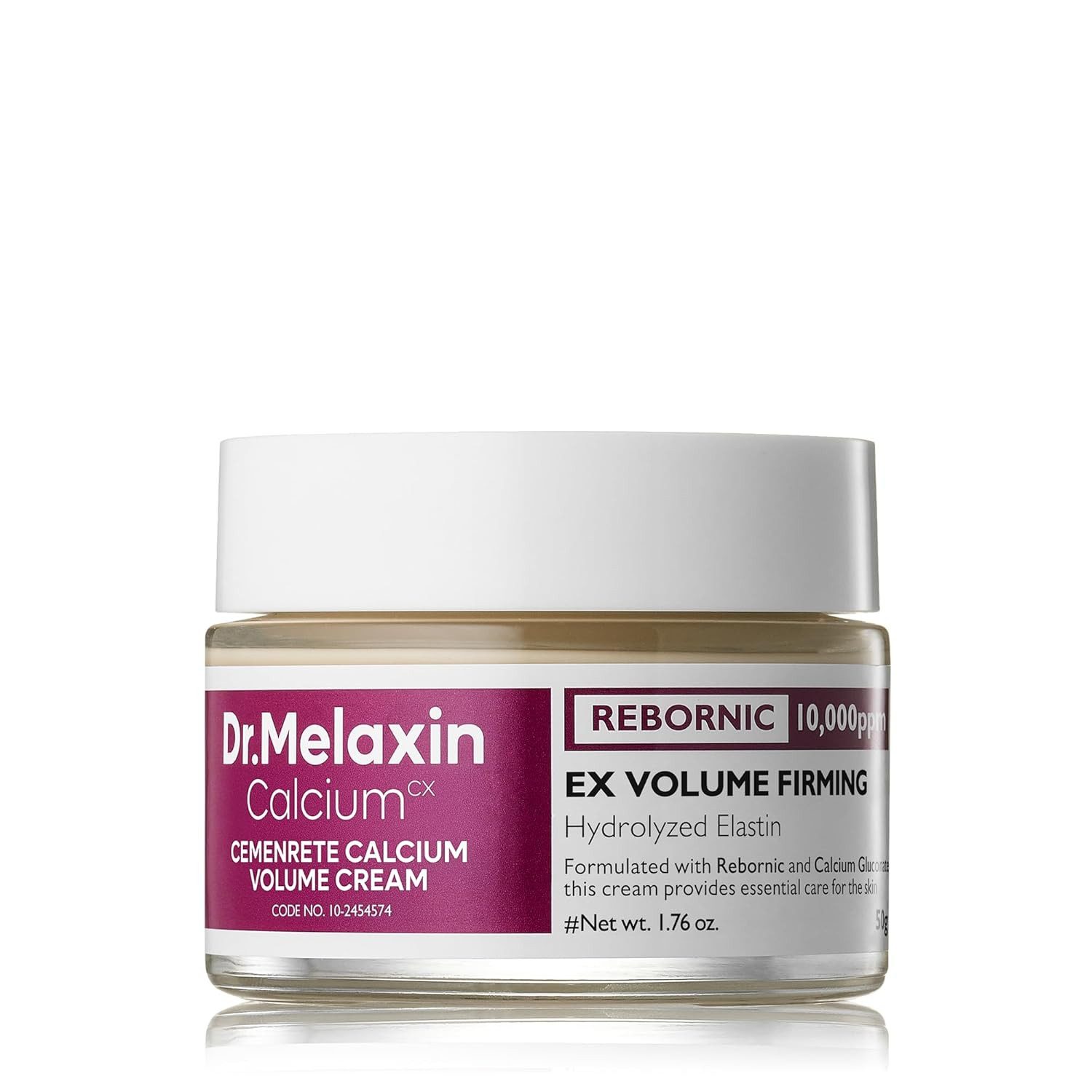 Dr.Melaxin Tagescreme Cemenrete Calcium Intense Cream 50 ml – K-Beauty Gesichtscreme mit REBORNIC Calcium-Komplex, Niacinamide, Kollagen, Elastin –, intensive calcium-aufbaupflege mit rebornic-komplex