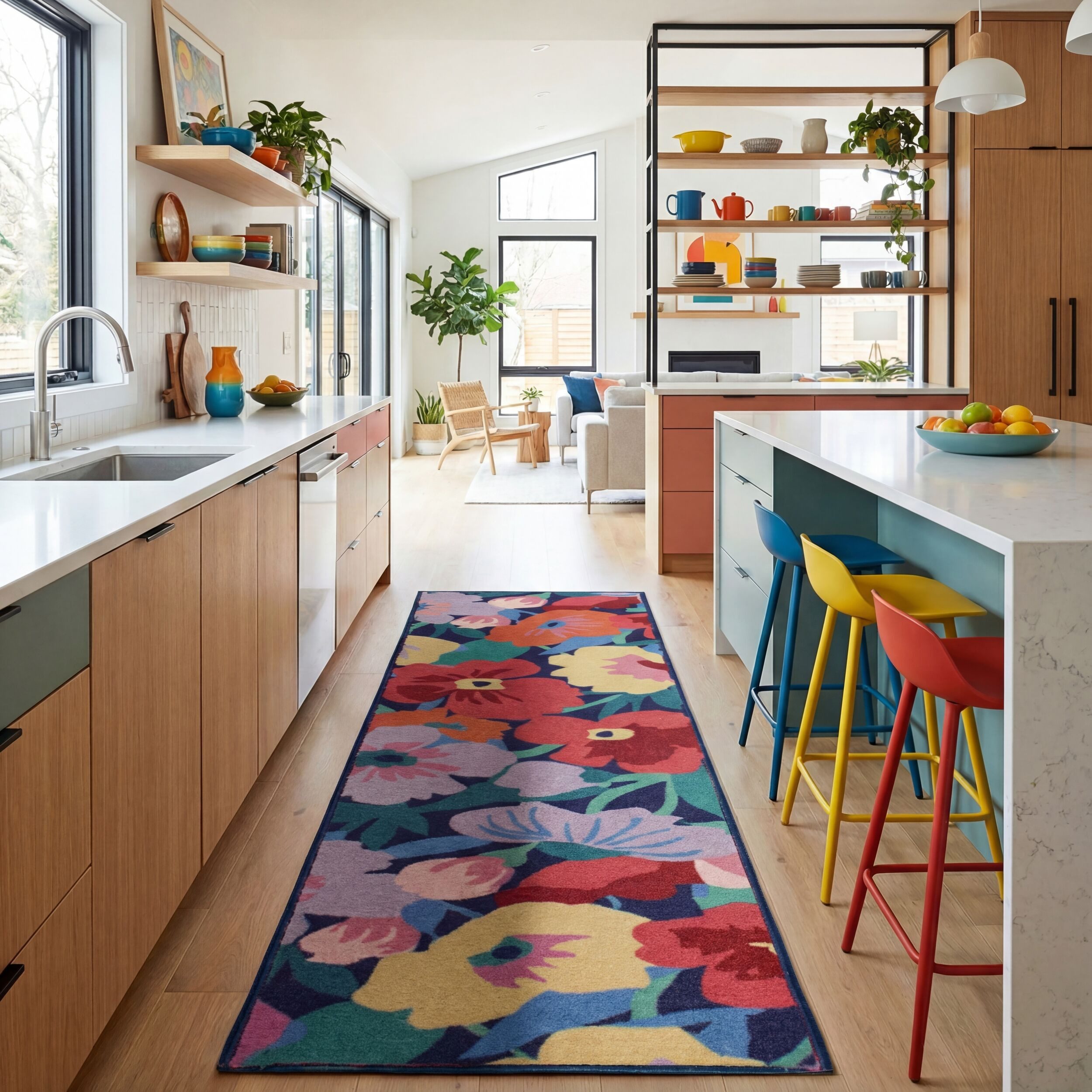 FLAIR RUGS Teppich CUT OUT FLORAL, rechteckig, Höhe: 8 mm