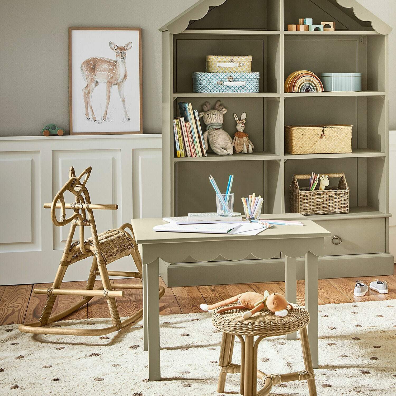 Mirabeau Dekoobjekt Schaukelpferd Wendeline braun