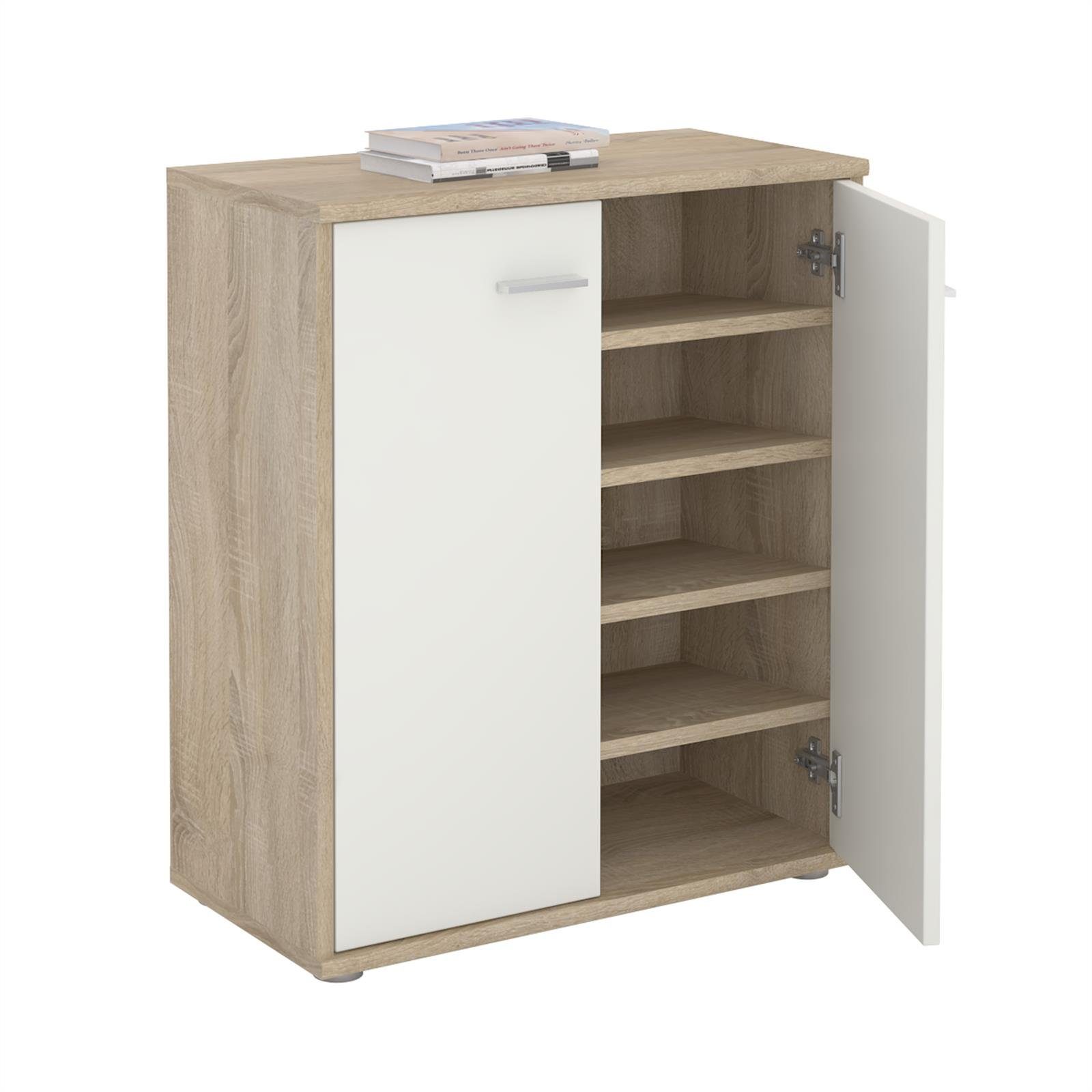 CARO-Möbel Schuhschrank LENNIS Schuhschrank Schuhkommode Aufbewahrung günstig online kaufen