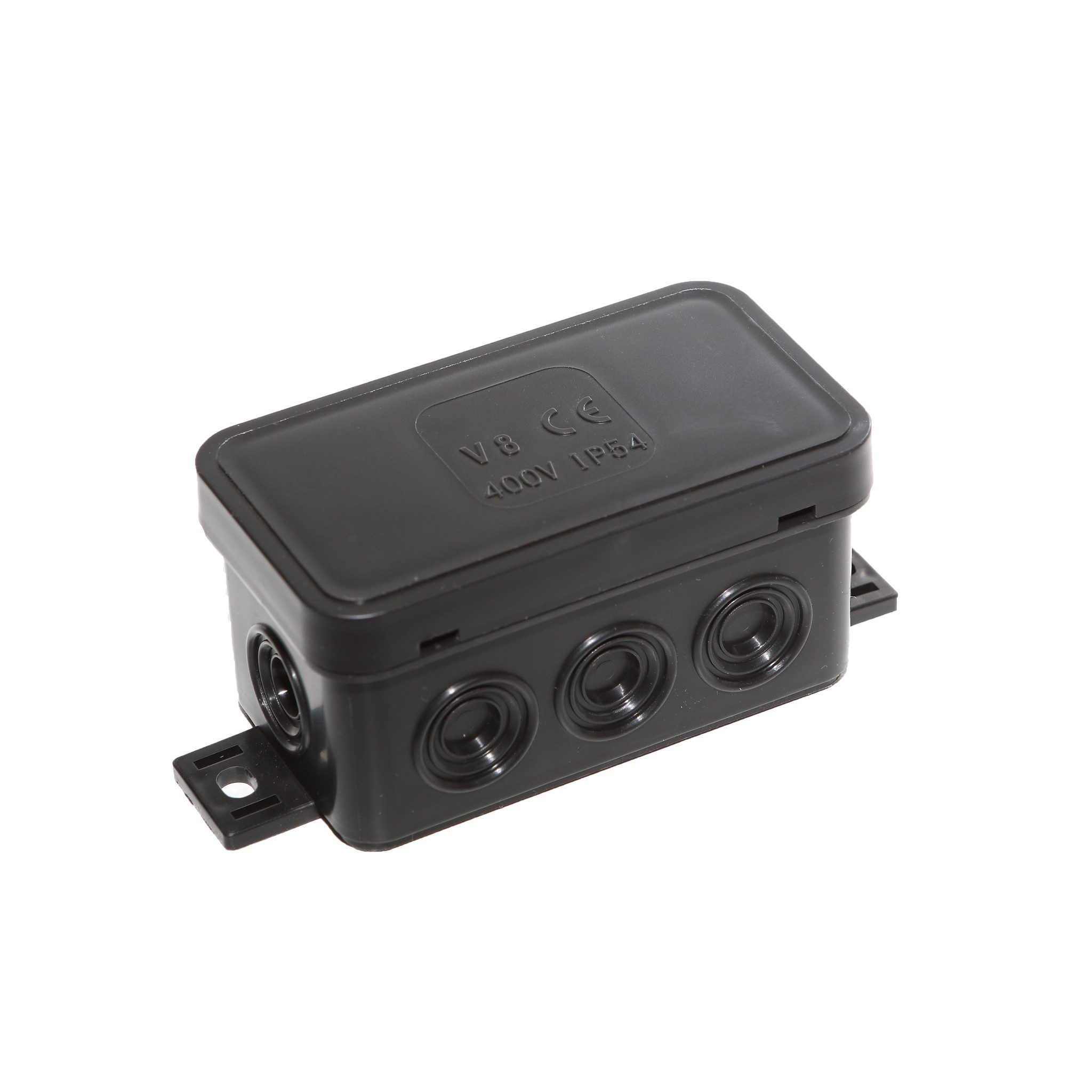 Home4Living Stromverteiler Aufputz-Abzweigdose Распределителиdose 80x45x41mm schwarz (1-St), Witterungsbeständig