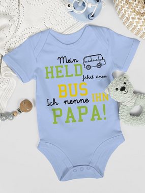 Shirtracer Shirtbody Mein Held fährt Bus Sprüche Baby