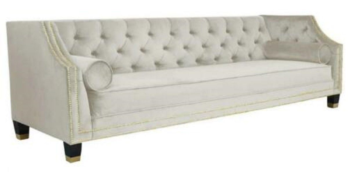 Chesterfield-Sofa Möbel Dreisitzer Blauer JVmoebel Chesterfield luxus Weiß Europe Couch Made 3-Sitzer in Neu, Polster