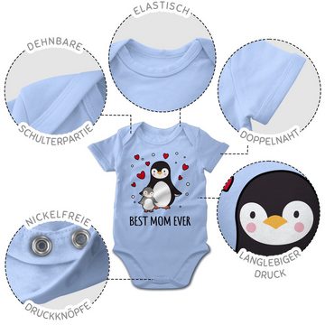 Shirtracer Shirtbody Best Mom ever - Pinguine (1-tlg) Muttertagsgeschenk