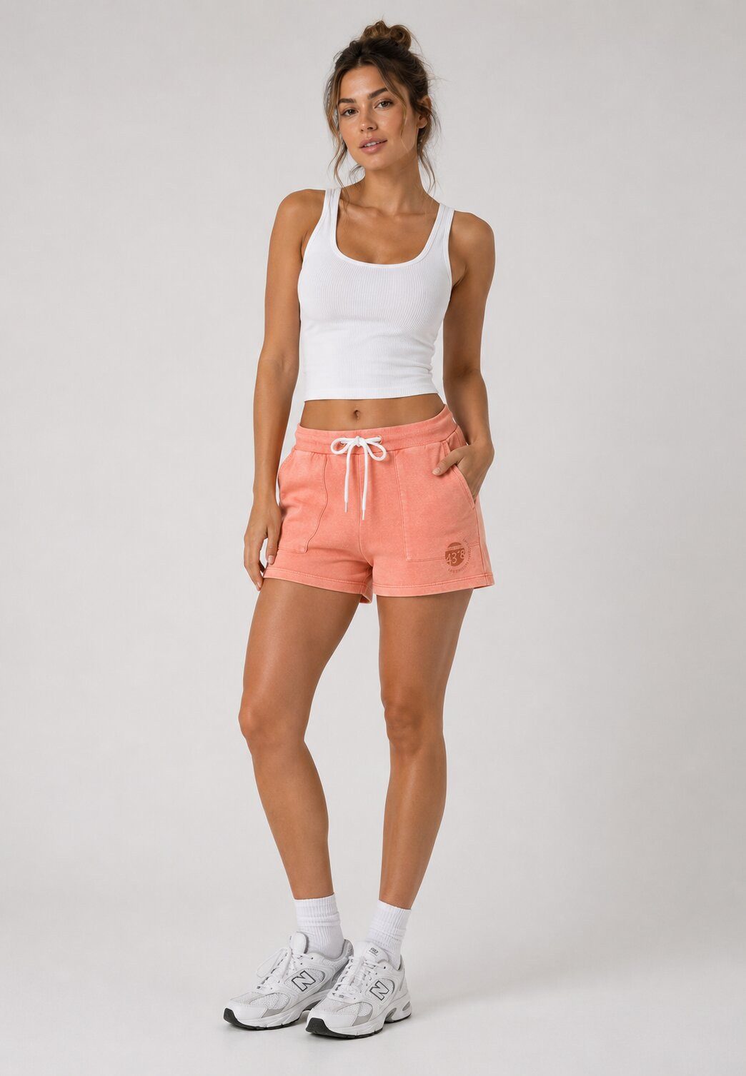 Shorts Damen Sweat Bermudas kurze Hose Baumwolle Hotpants Sommer Hose